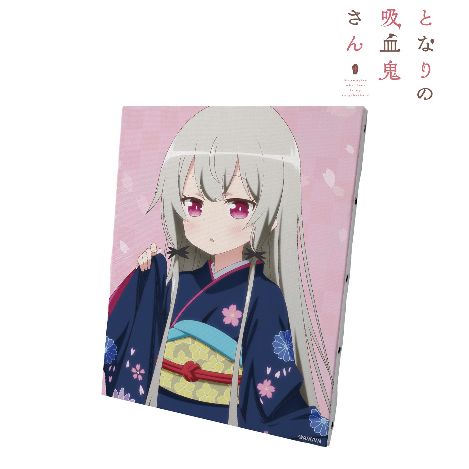 となりの吸血鬼さん 描き下ろしイラスト ソフィー・トワイライト 晴れ着ver. キャンバスボード 画像 2 | AniSmile