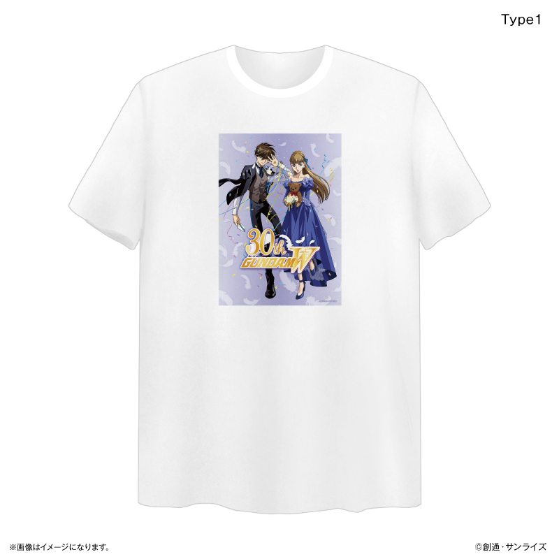 機動戦士ガンダムシリーズ 『新機動戦記ガンダムW』 ビッグシルエットTシャツ Type1 - 公式商品画像 | AniSmile