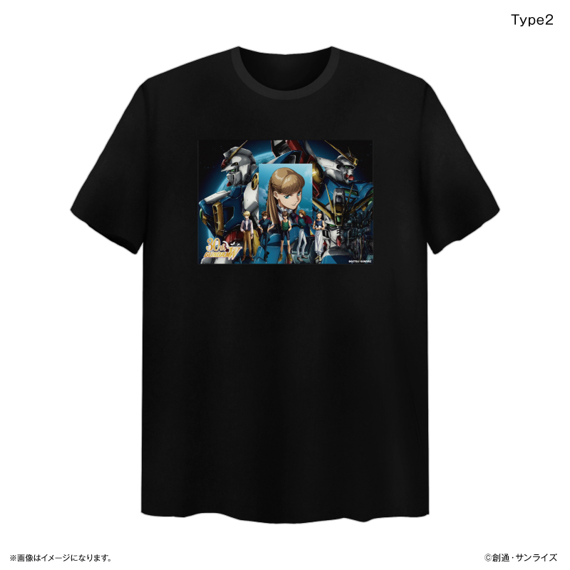 機動戦士ガンダムシリーズ 『新機動戦記ガンダムW』 ビッグシルエットTシャツ Type2 - 公式商品画像 | AniSmile