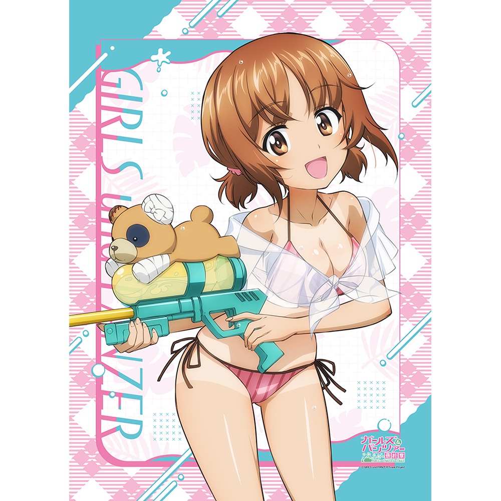 [ガールズ&パンツァー 最終章]描き下ろしB2タペストリー(西住みほ/水鉄砲 日焼けVer.) Image 2 | AniSmile