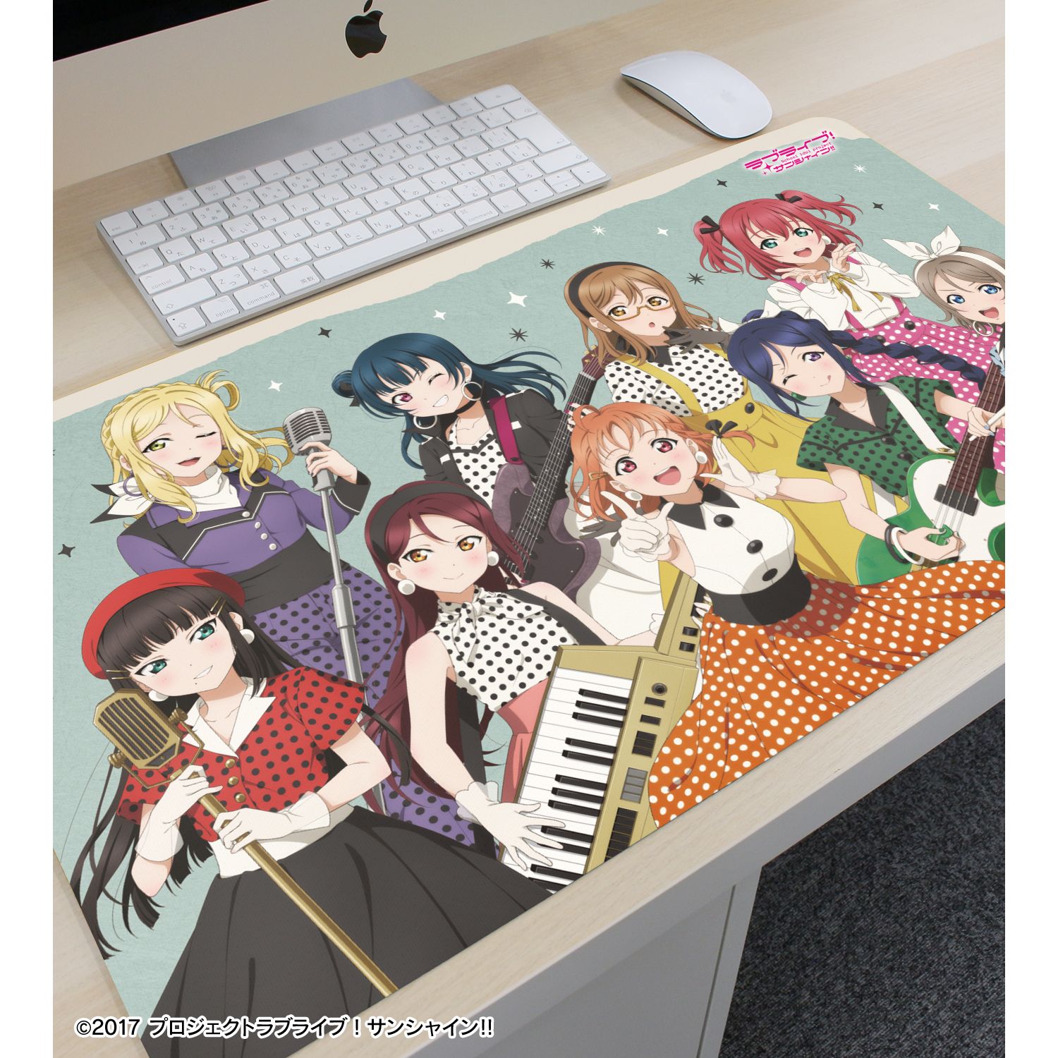 ラブライブ!サンシャイン!! 描き下ろし 集合 The Blue Swell衣装ver. マルチデスクマット - 公式商品画像 | AniSmile