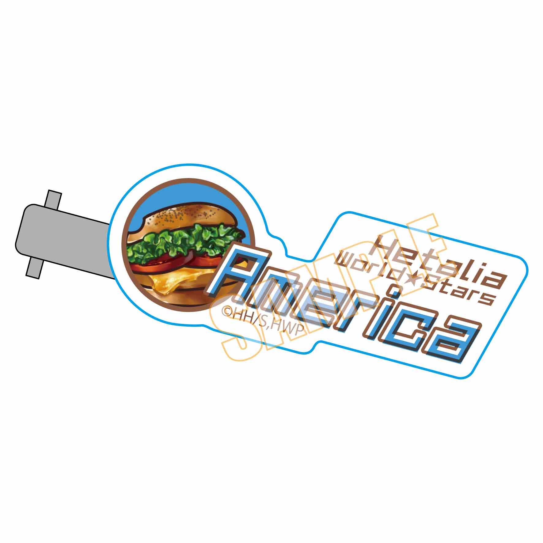 ヘアクリップ ヘタリア World★Stars/アメリカ(ハンバーガー) - 公式商品画像 | AniSmile
