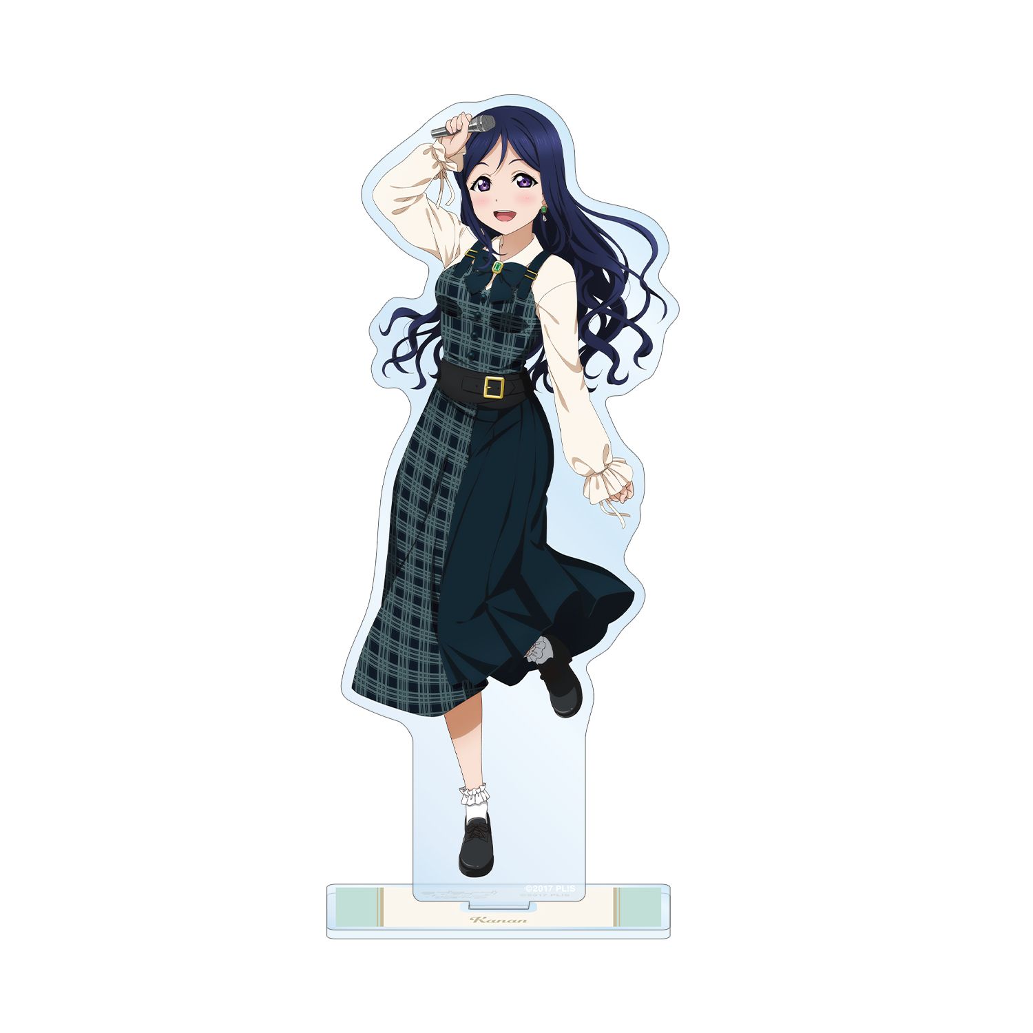 ラブライブ!サンシャイン!! 描き下ろし 松浦 果南 チェックワンピース衣装ver. BIGアクリルスタンド - 公式商品画像 | AniSmile