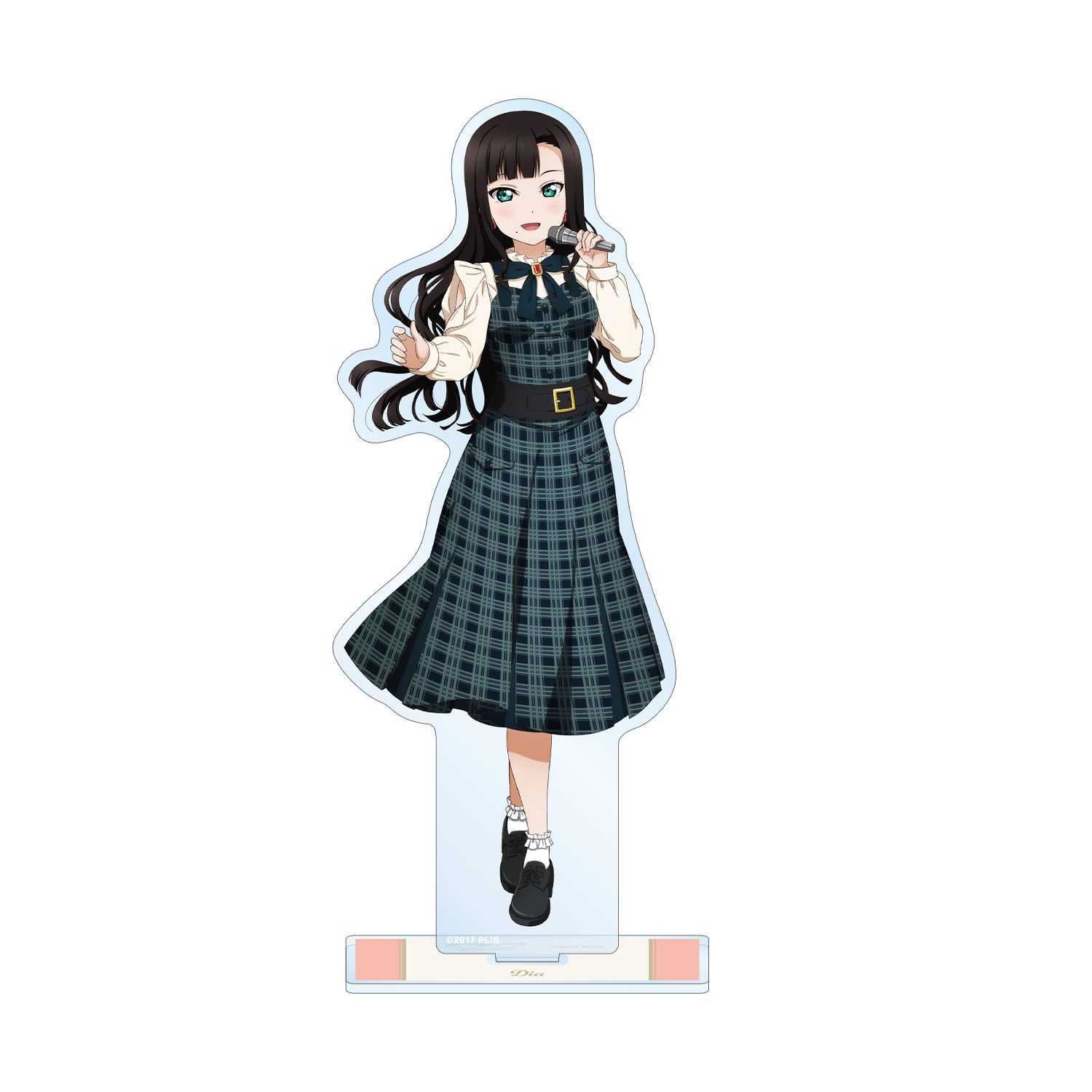 ラブライブ!サンシャイン!! 描き下ろし 黒澤 ダイヤ チェックワンピース衣装ver. BIGアクリルスタンド - 公式商品画像 | AniSmile