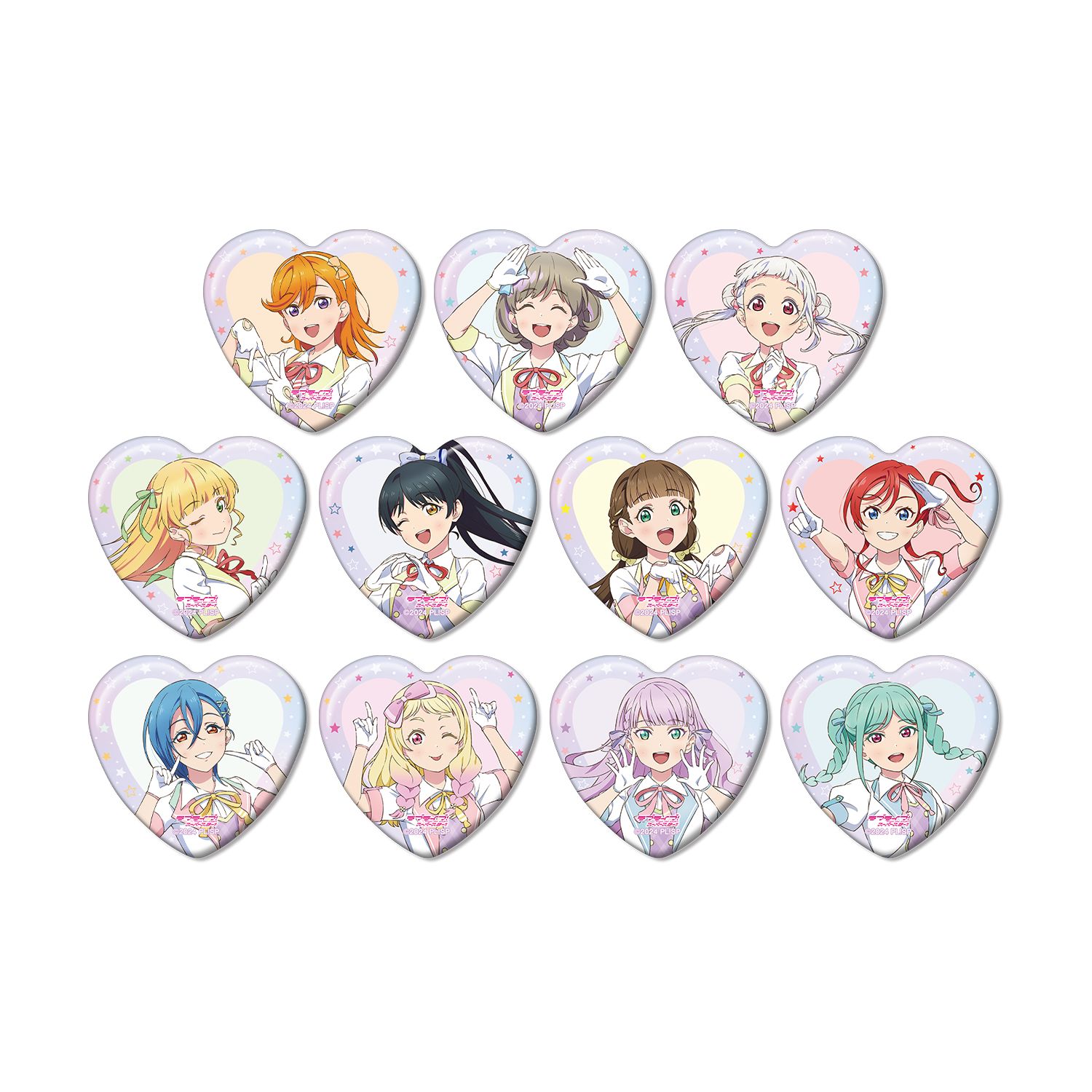 ラブライブ!スーパースター!! 描き下ろし MIRACLE NEW STORYver. トレーディングハート型缶バッジ(単位/単品) - 公式商品画像 | AniSmile