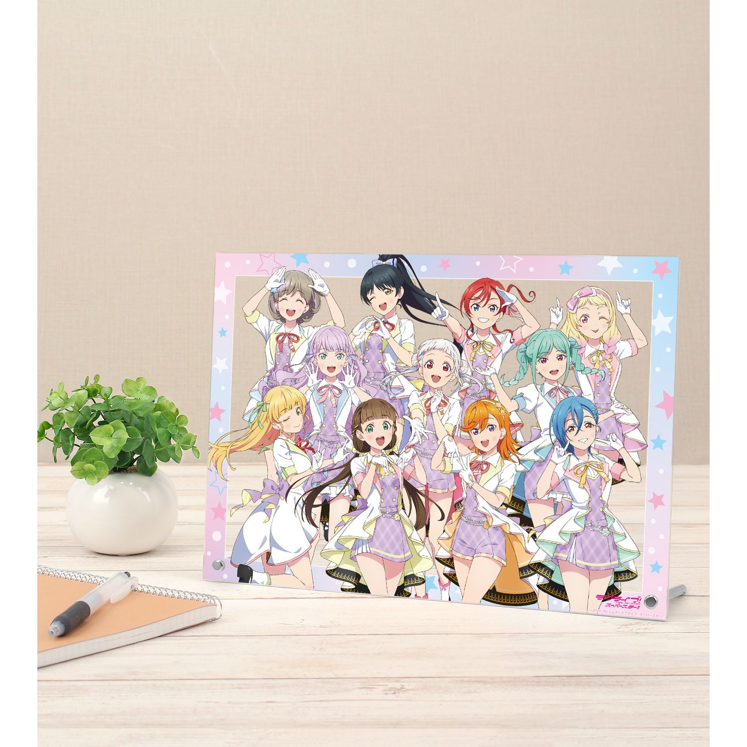 ラブライブ!スーパースター!! 描き下ろし 集合 MIRACLE NEW STORYver. A4アクリルパネル - 公式商品画像 | AniSmile