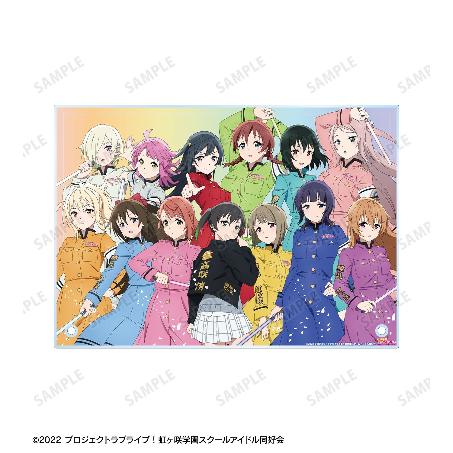ラブライブ!虹ヶ咲学園スクールアイドル同好会 描き下ろし 集合 繚乱!ビクトリーロードver. A5アクリルパネル 画像 5 | AniSmile