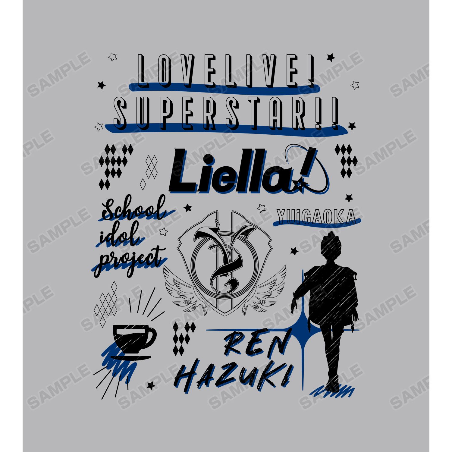 ラブライブ!スーパースター!! 葉月 恋 Ani-Sketch Tシャツメンズ(サイズ/XXL) 画像 3 | AniSmile