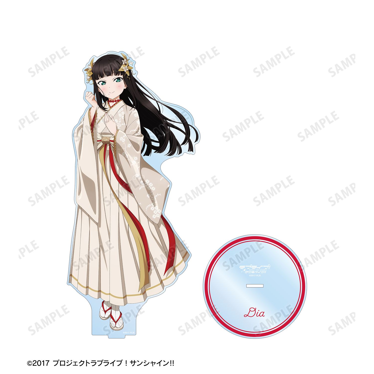 ラブライブ!サンシャイン!! 描き下ろし 黒澤ダイヤ 3rdソロコンサートver. 特大アクリルスタンド 画像 3 | AniSmile