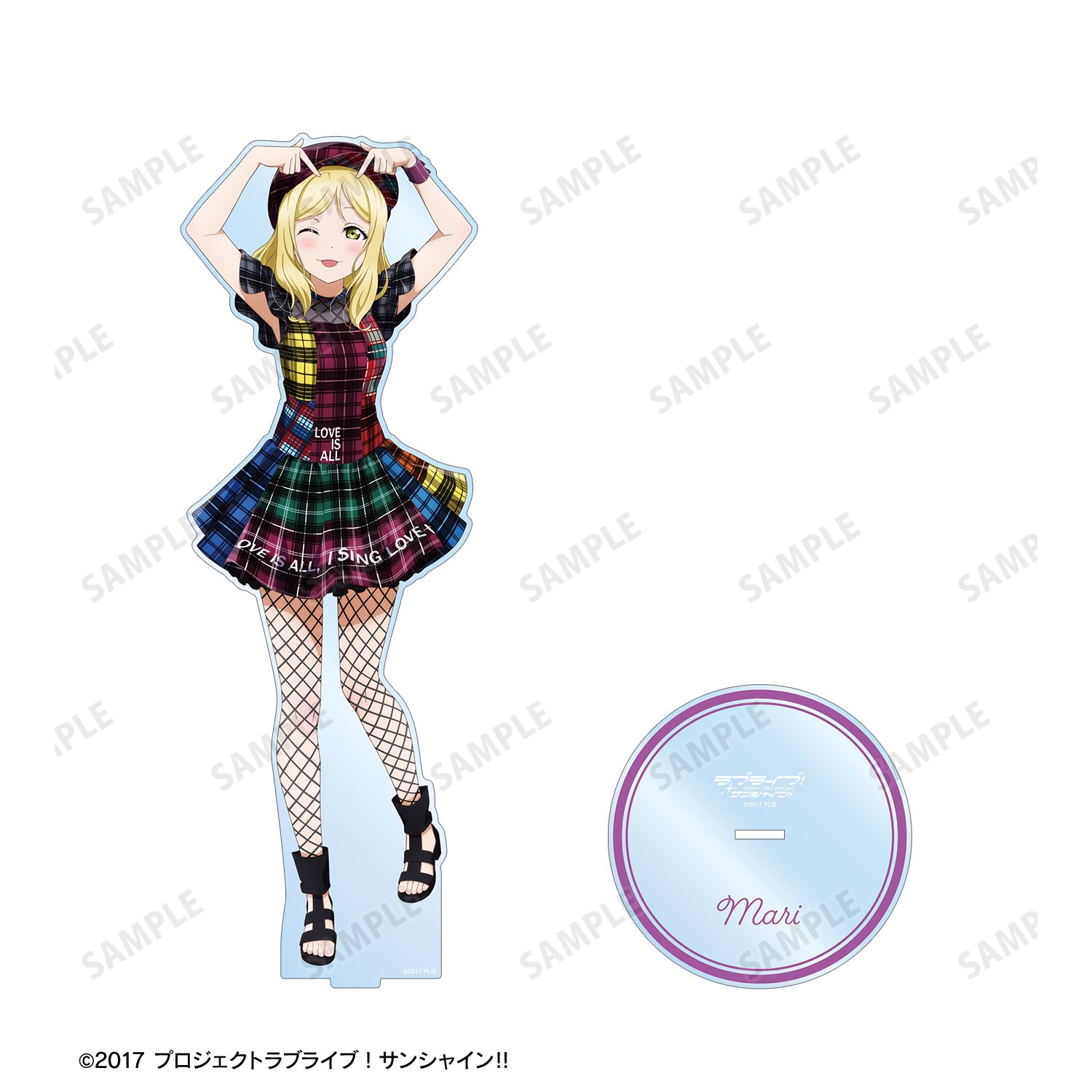 ラブライブ!サンシャイン!! 描き下ろし 小原鞠莉 3rdソロコンサートver. 特大アクリルスタンド 画像 4 | AniSmile