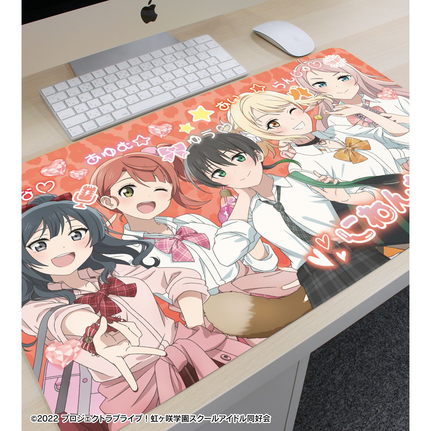 ラブライブ!虹ヶ咲学園スクールアイドル同好会 描き下ろし 2年生 ギャル制服ver. マルチデスクマット 画像 3 | AniSmile