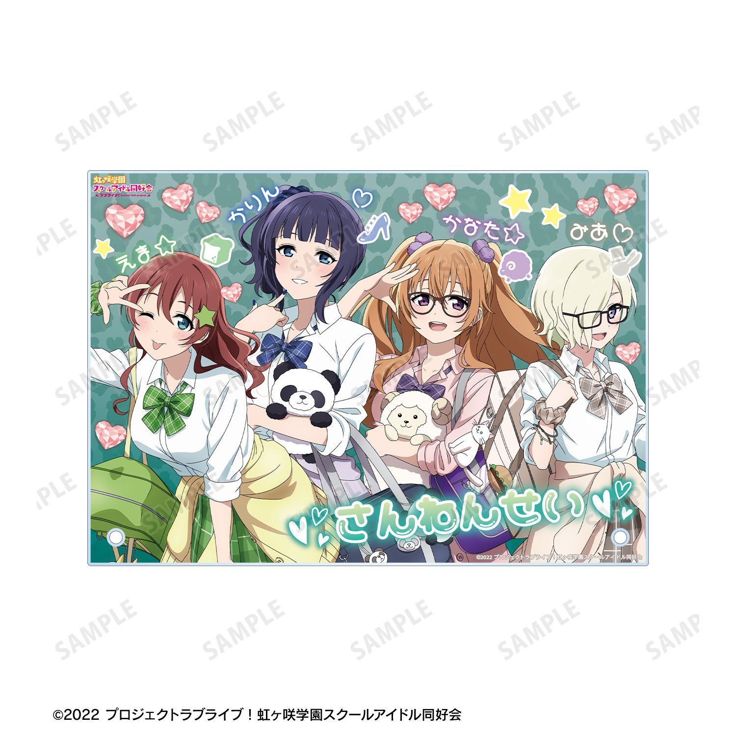 ラブライブ!虹ヶ咲学園スクールアイドル同好会 描き下ろし 3年生 ギャル制服ver. A5アクリルパネル 画像 5 | AniSmile