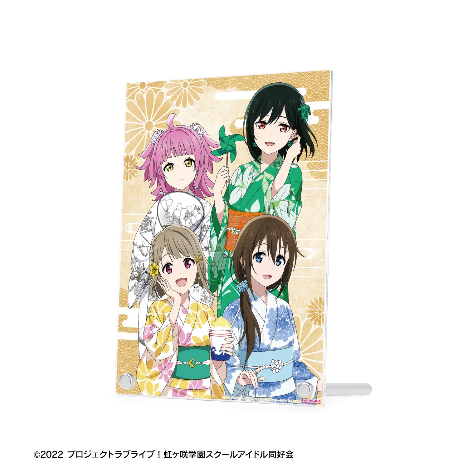 ラブライブ!虹ヶ咲学園スクールアイドル同好会 描き下ろし 1年生 縁日ver. A5アクリルパネル 画像 4 | AniSmile