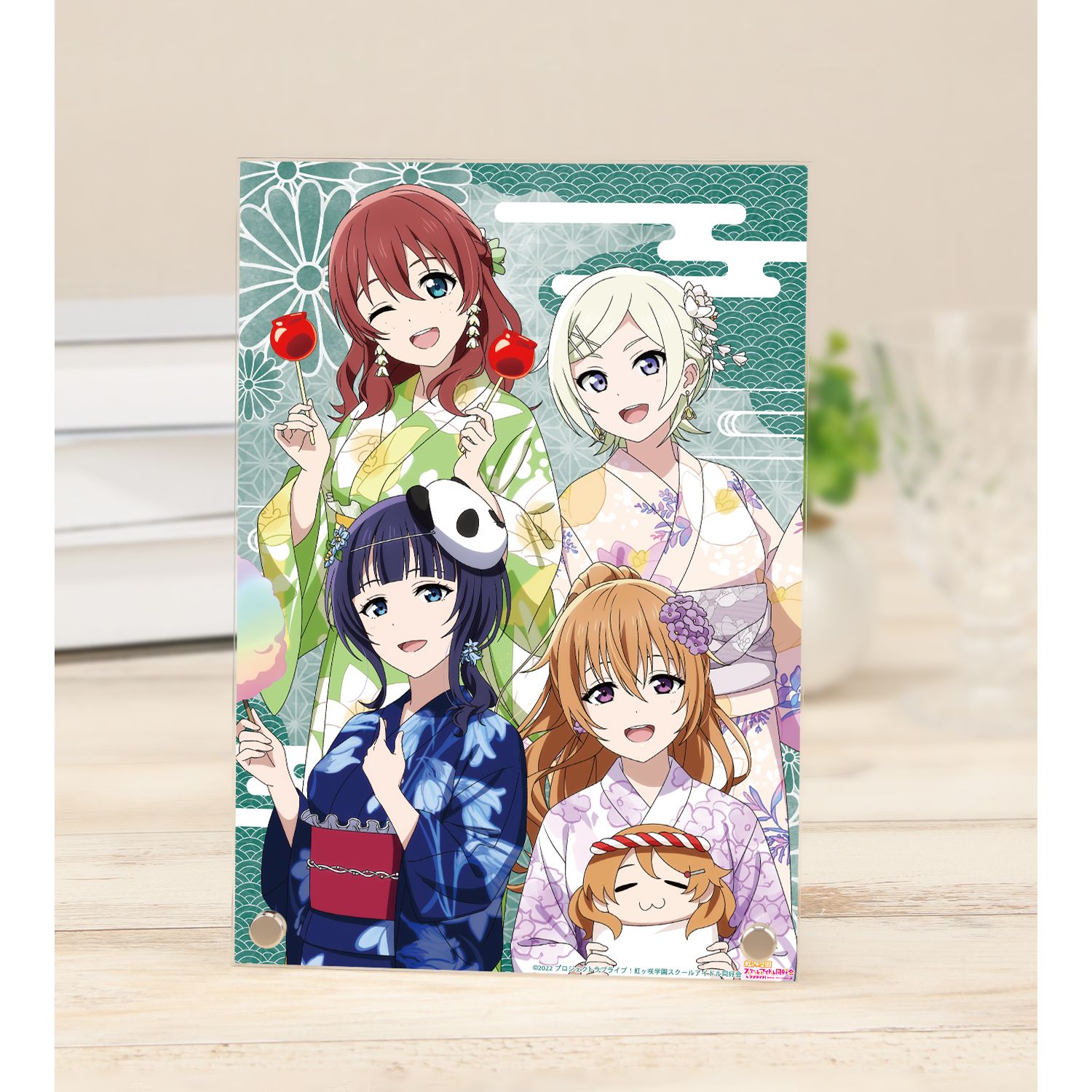 ラブライブ!虹ヶ咲学園スクールアイドル同好会 描き下ろし 3年生 縁日ver. A5アクリルパネル 画像 2 | AniSmile
