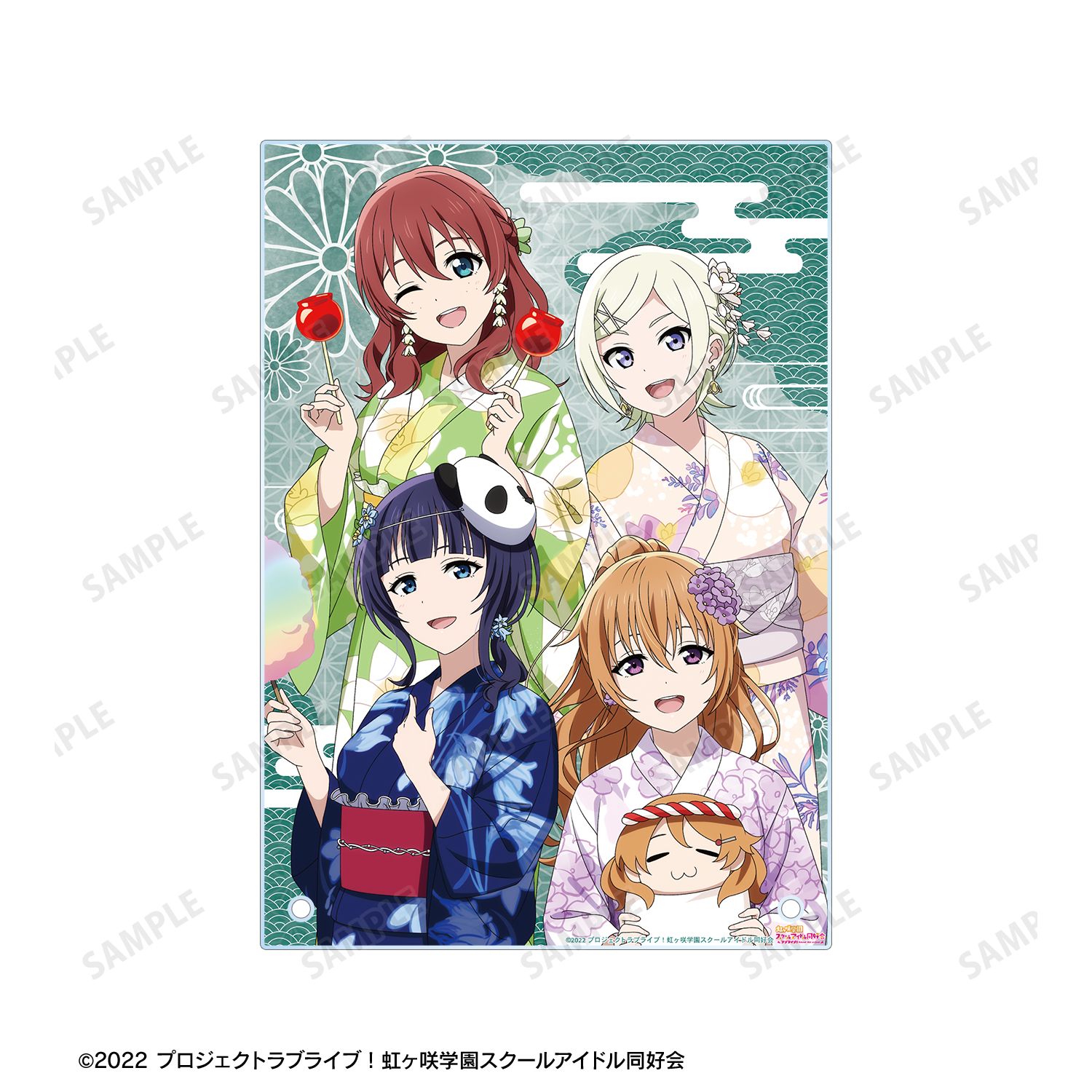 ラブライブ!虹ヶ咲学園スクールアイドル同好会 描き下ろし 3年生 縁日ver. A5アクリルパネル 画像 5 | AniSmile
