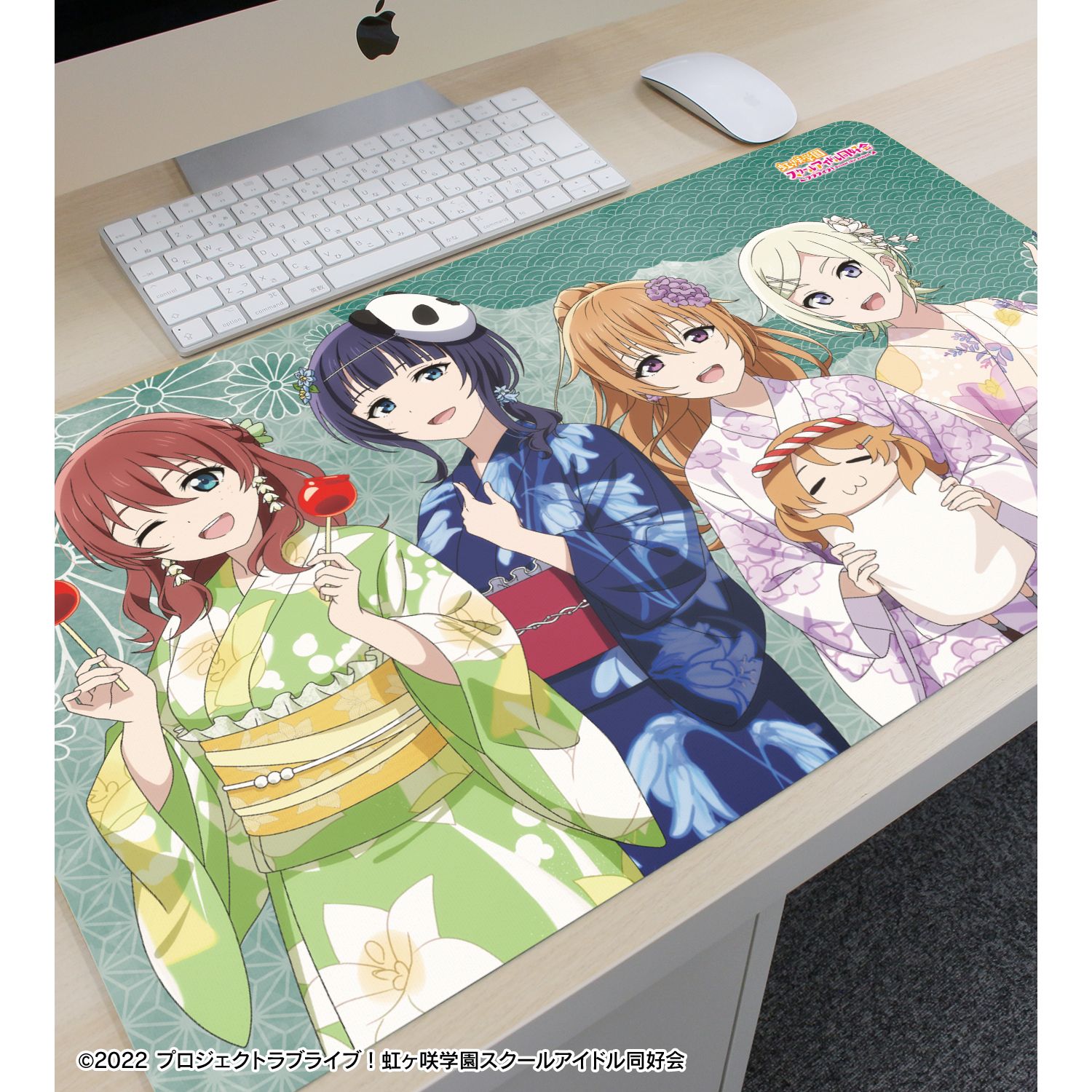 ラブライブ!虹ヶ咲学園スクールアイドル同好会 描き下ろし 3年生 縁日ver. マルチデスクマット 画像 3 | AniSmile