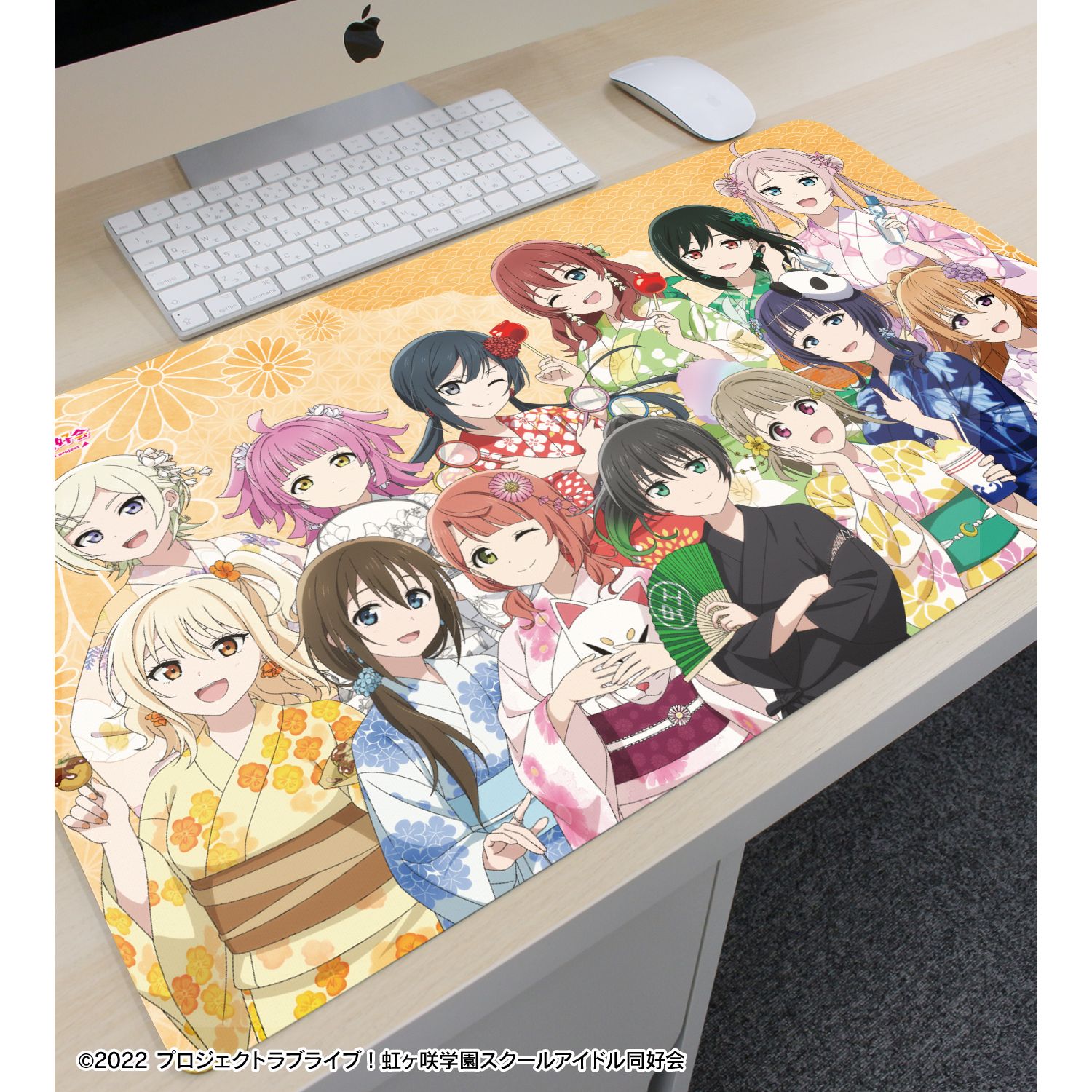 ラブライブ!虹ヶ咲学園スクールアイドル同好会 描き下ろし 集合 縁日ver. マルチデスクマット 画像 3 | AniSmile