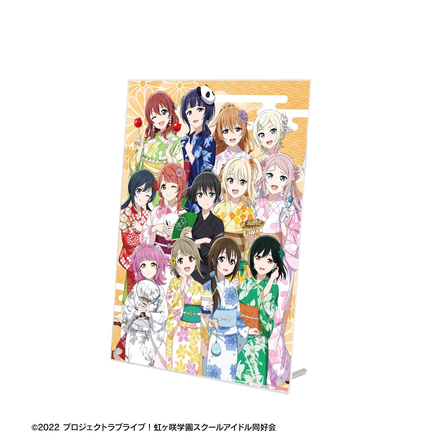 ラブライブ!虹ヶ咲学園スクールアイドル同好会 描き下ろし 集合 縁日ver. A4アクリルパネル 画像 4 | AniSmile