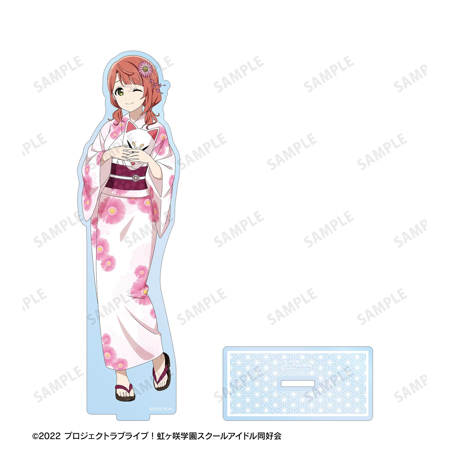 ラブライブ!虹ヶ咲学園スクールアイドル同好会 描き下ろし 上原歩夢 縁日ver. BIGアクリルスタンド 画像 3 | AniSmile