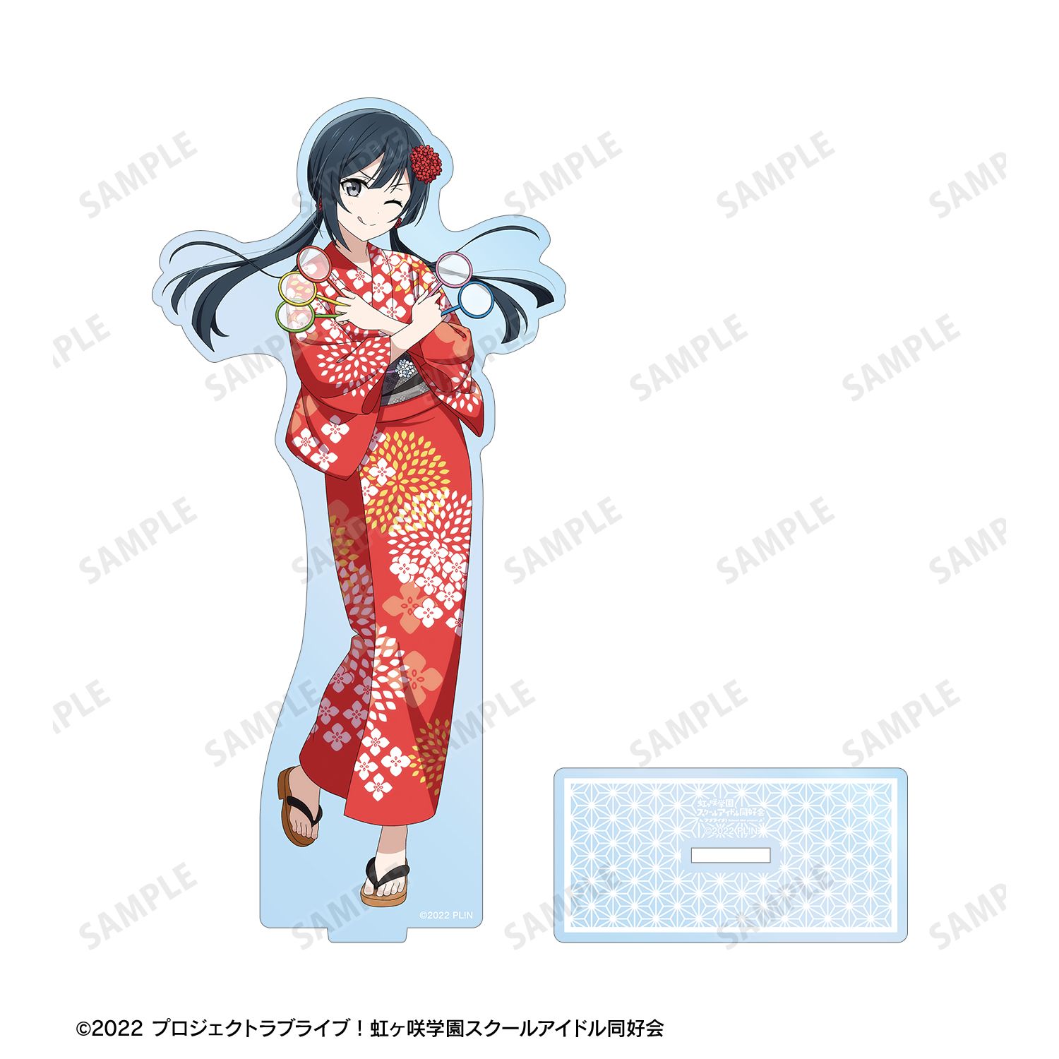 ラブライブ!虹ヶ咲学園スクールアイドル同好会 描き下ろし 優木せつ菜 縁日ver. BIGアクリルスタンド 画像 3 | AniSmile