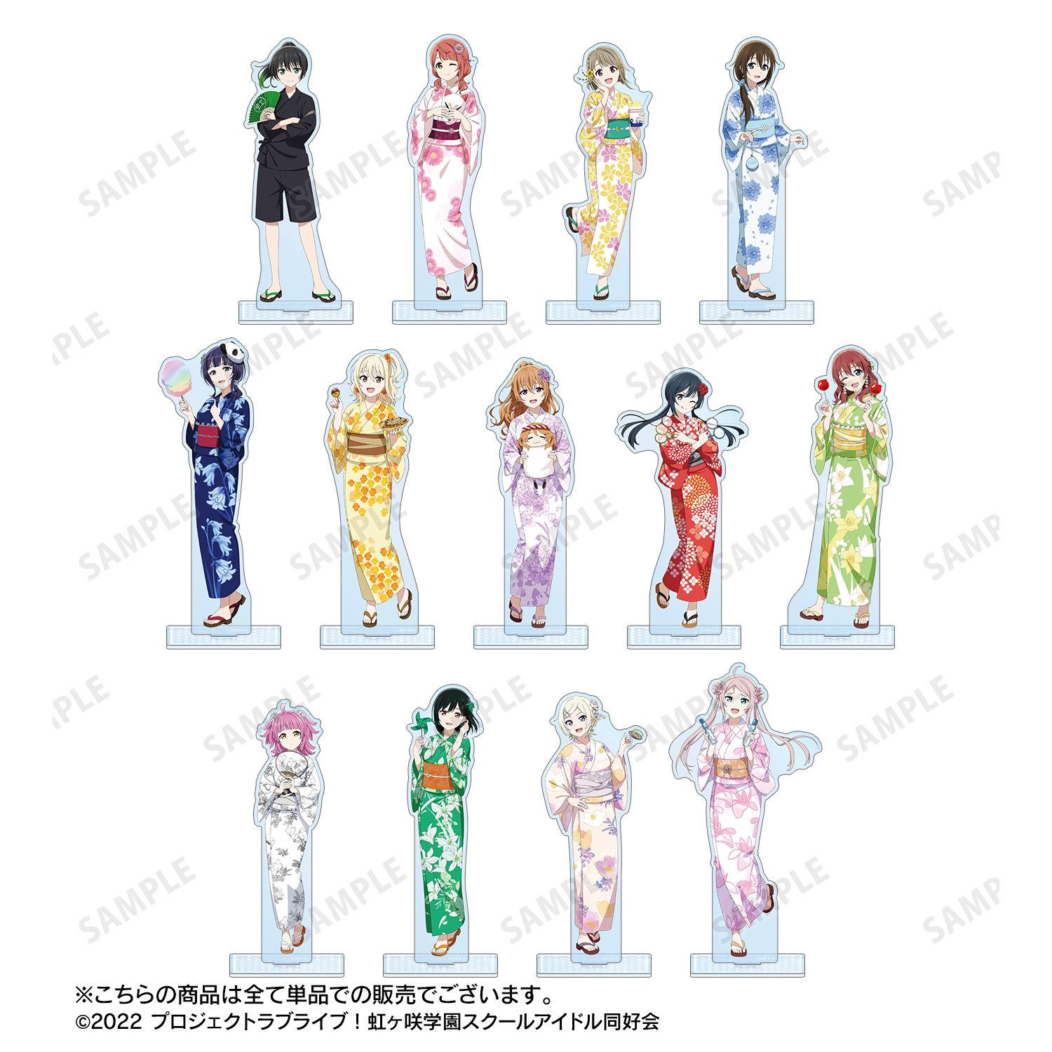 ラブライブ!虹ヶ咲学園スクールアイドル同好会 描き下ろし 天王寺璃奈 縁日ver. BIGアクリルスタンド 画像 4 | AniSmile