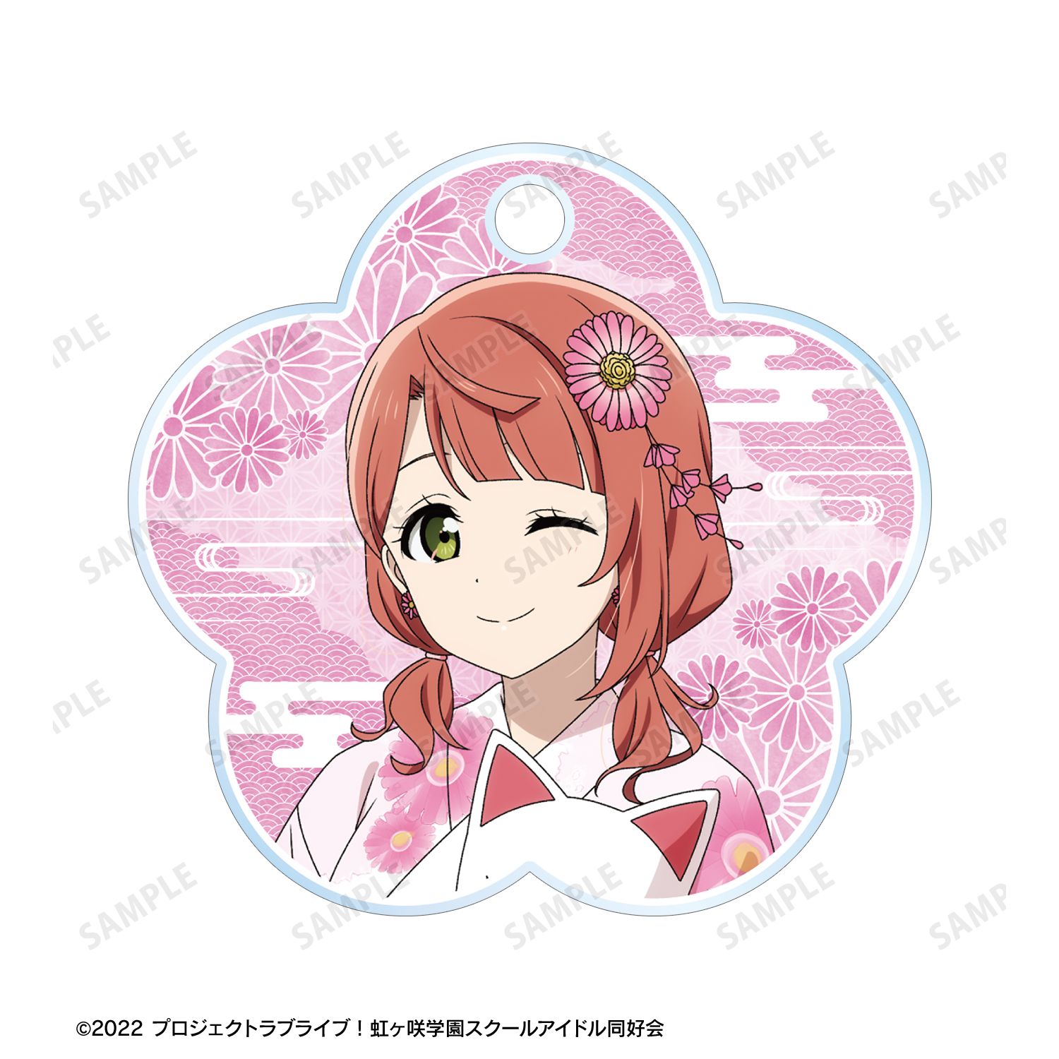 ラブライブ!虹ヶ咲学園スクールアイドル同好会 描き下ろし 上原歩夢 縁日ver. 2連ワイヤーアクリルキーホルダー 画像 3 | AniSmile