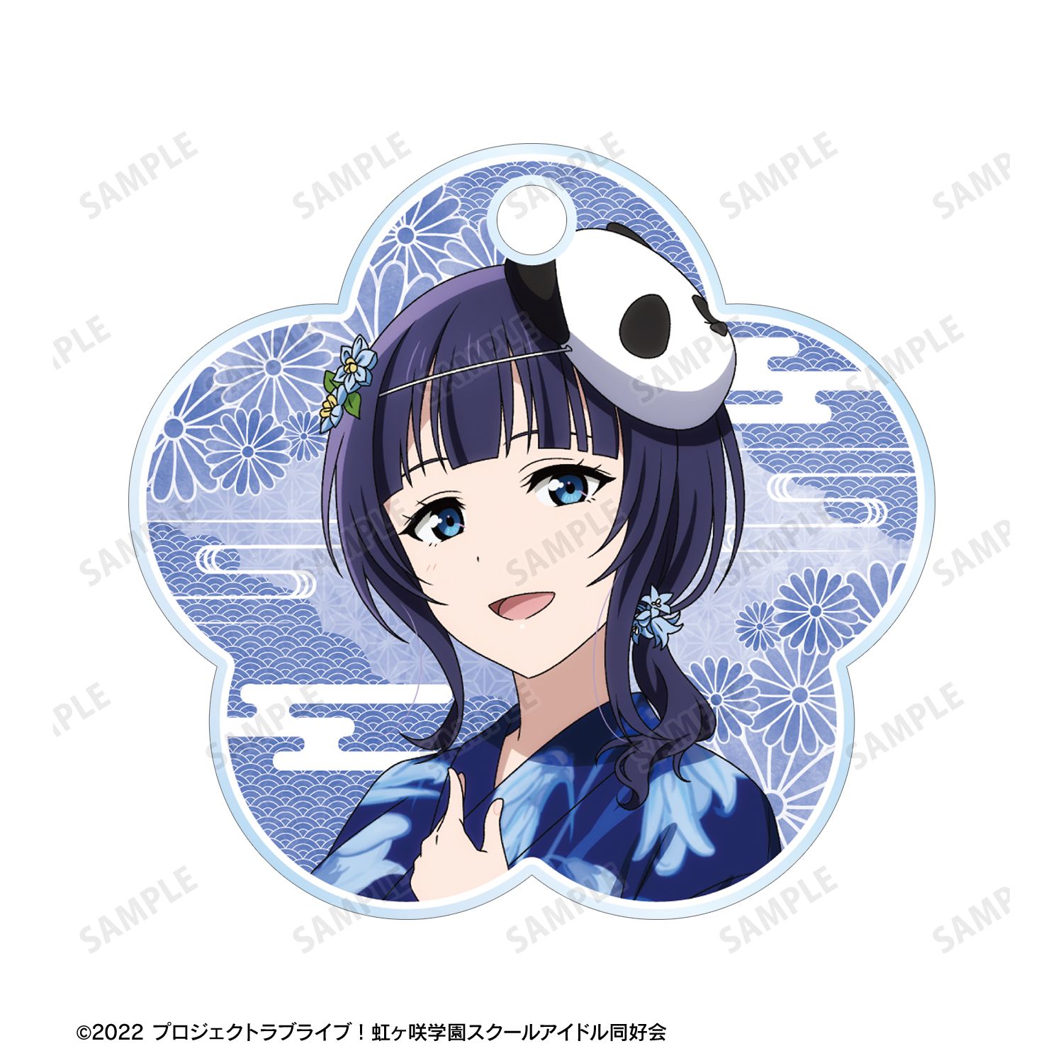 ラブライブ!虹ヶ咲学園スクールアイドル同好会 描き下ろし 朝香果林 縁日ver. 2連ワイヤーアクリルキーホルダー 画像 5 | AniSmile