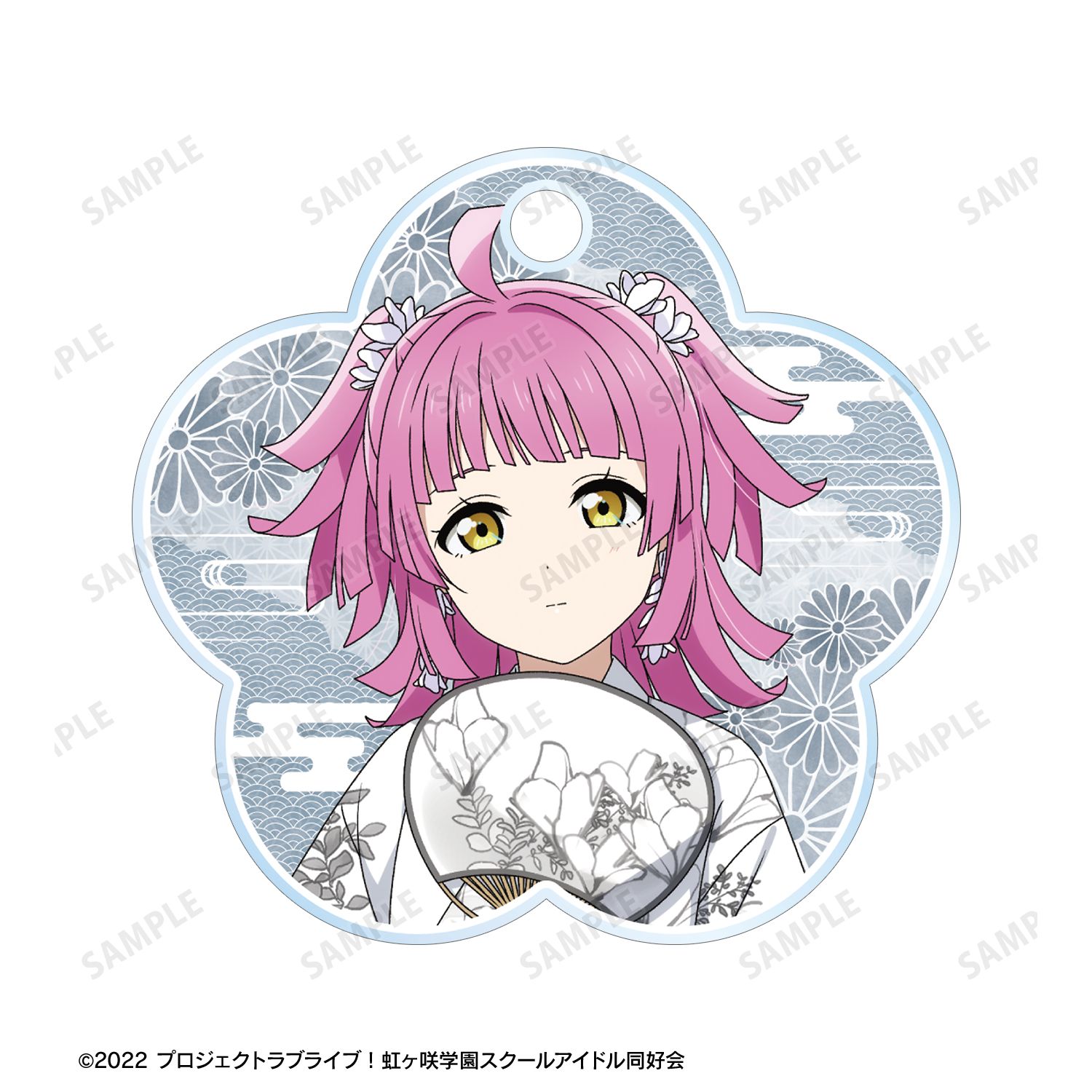 ラブライブ!虹ヶ咲学園スクールアイドル同好会 描き下ろし 天王寺璃奈 縁日ver. 2連ワイヤーアクリルキーホルダー 画像 3 | AniSmile