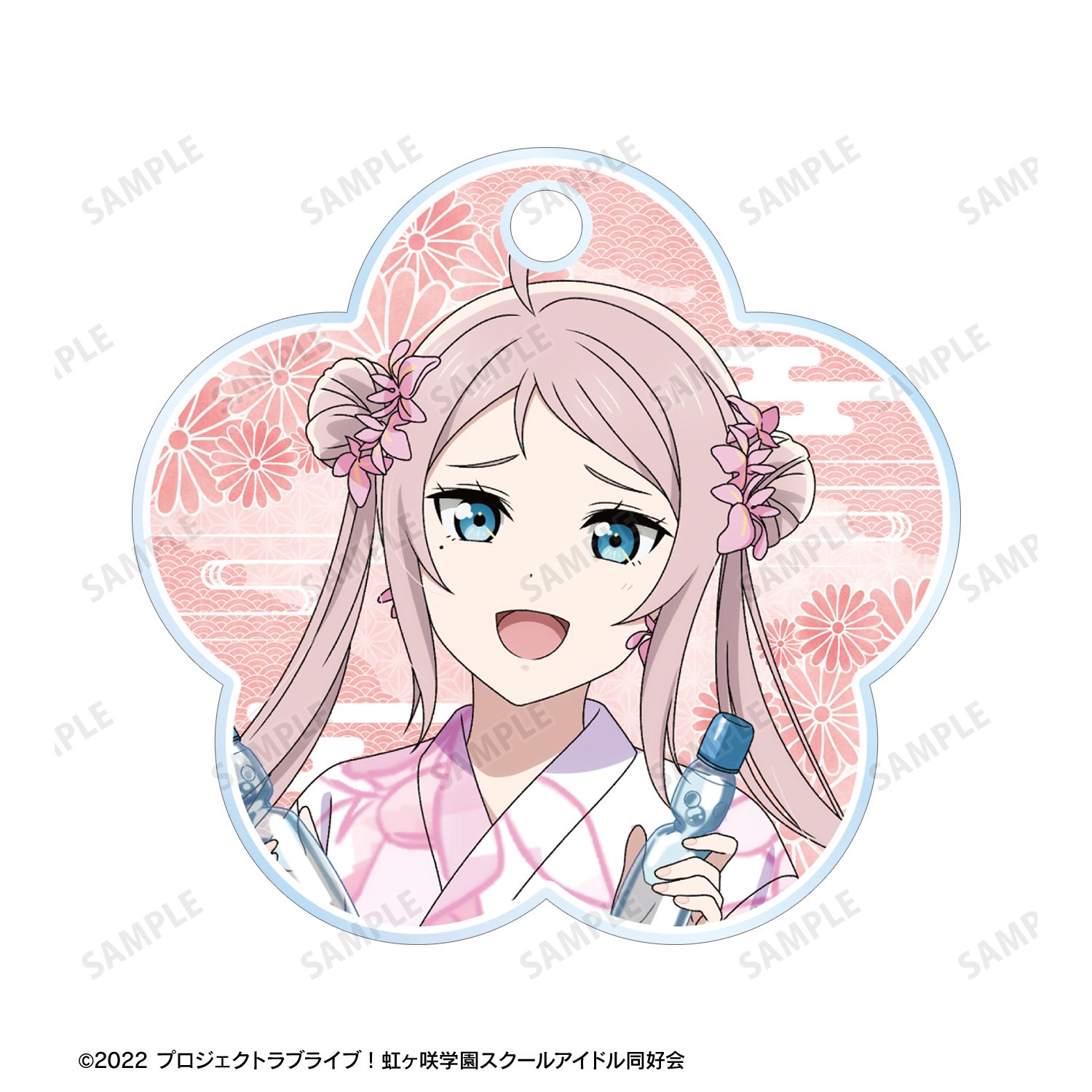 ラブライブ!虹ヶ咲学園スクールアイドル同好会 描き下ろし 鐘 嵐珠 縁日ver. 2連ワイヤーアクリルキーホルダー 画像 3 | AniSmile