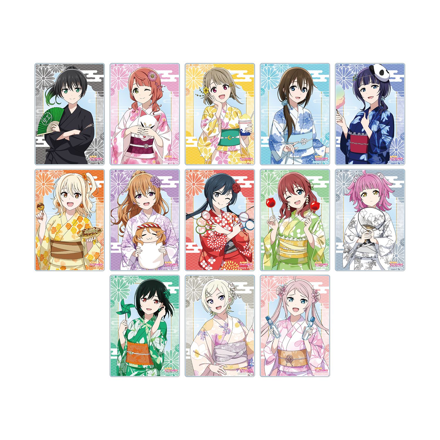 ラブライブ!虹ヶ咲学園スクールアイドル同好会 描き下ろし 縁日ver. トレーディングアクリルカード(単位/単品) 画像 2 | AniSmile