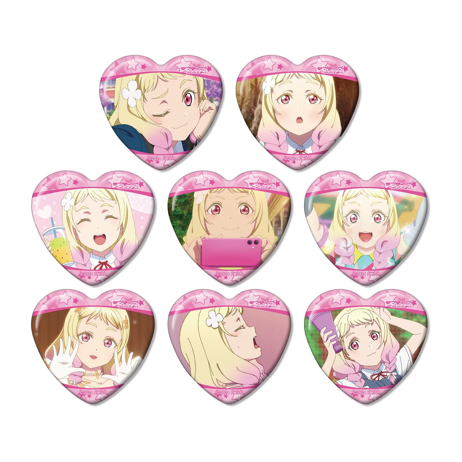 ラブライブ!スーパースター!! トレーディング 鬼塚夏美オンリー 場面写ハート型缶バッジ(単位/単品) - 公式商品画像 | AniSmile