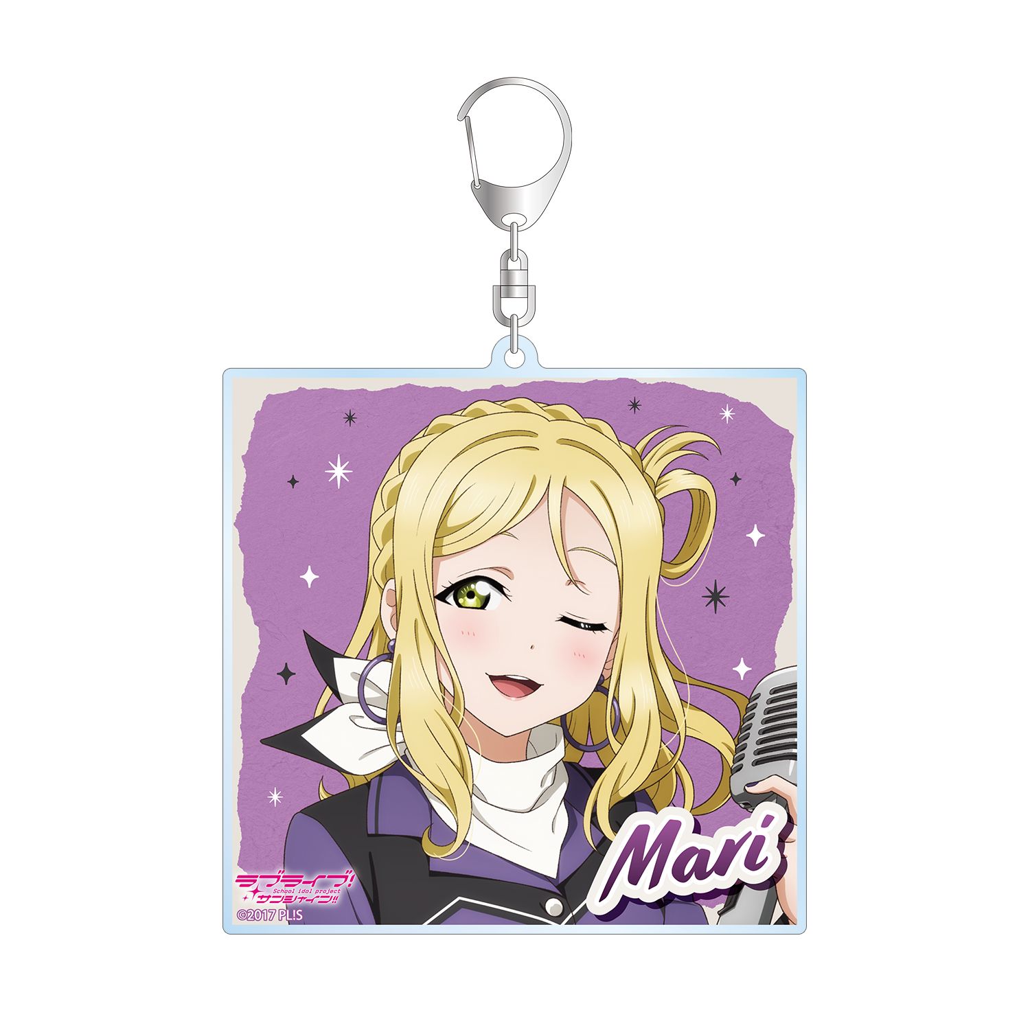 ラブライブ!サンシャイン!! 描き下ろし 小原鞠莉 The Blue Swell衣装ver. BIGアクリルキーホルダー 画像 2 | AniSmile