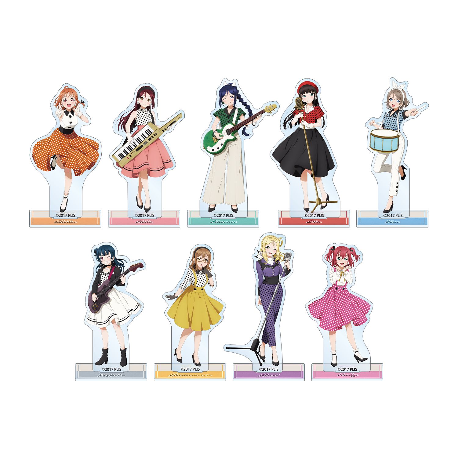ラブライブ!サンシャイン!! 描き下ろし The Blue Swell衣装ver. トレーディングアクリルスタンド(単位/単品) - 公式商品画像 | AniSmile