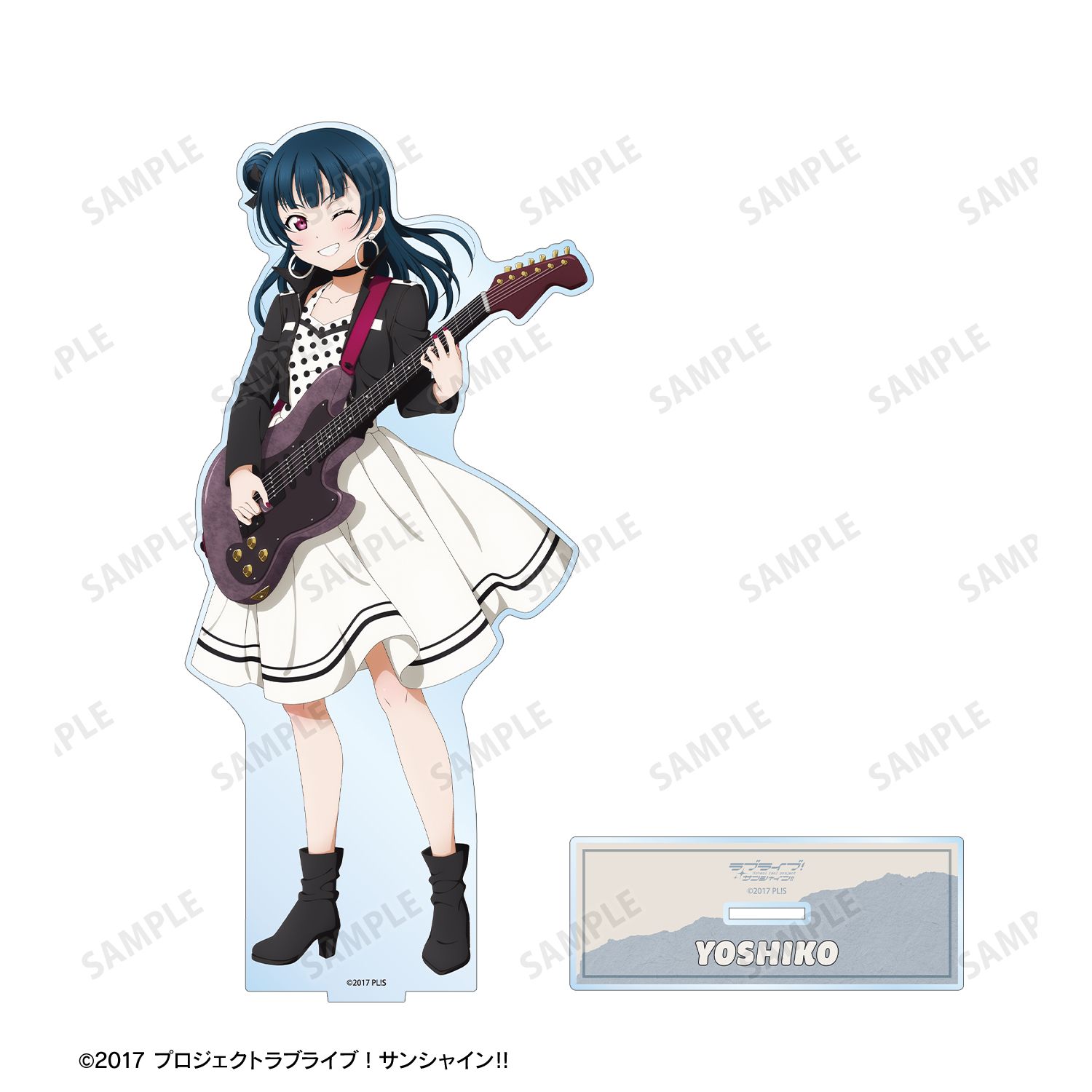 ラブライブ!サンシャイン!! 描き下ろし 津島善子 The Blue Swell衣装ver. 特大アクリルスタンド 画像 3 | AniSmile