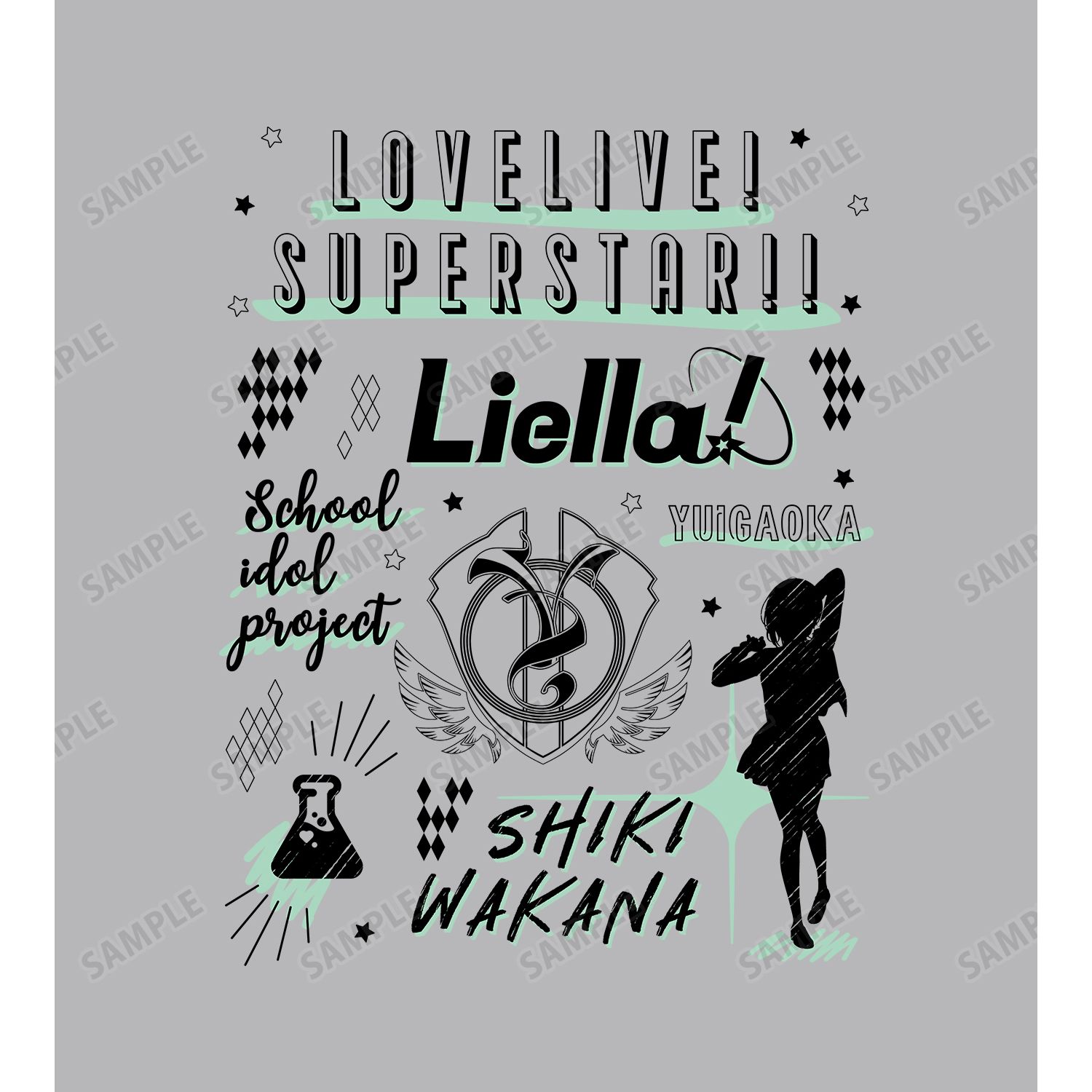 ラブライブ!スーパースター!! 若菜 四季 Ani-Sketch Tシャツレディース(サイズ/XXL) 画像 2 | AniSmile