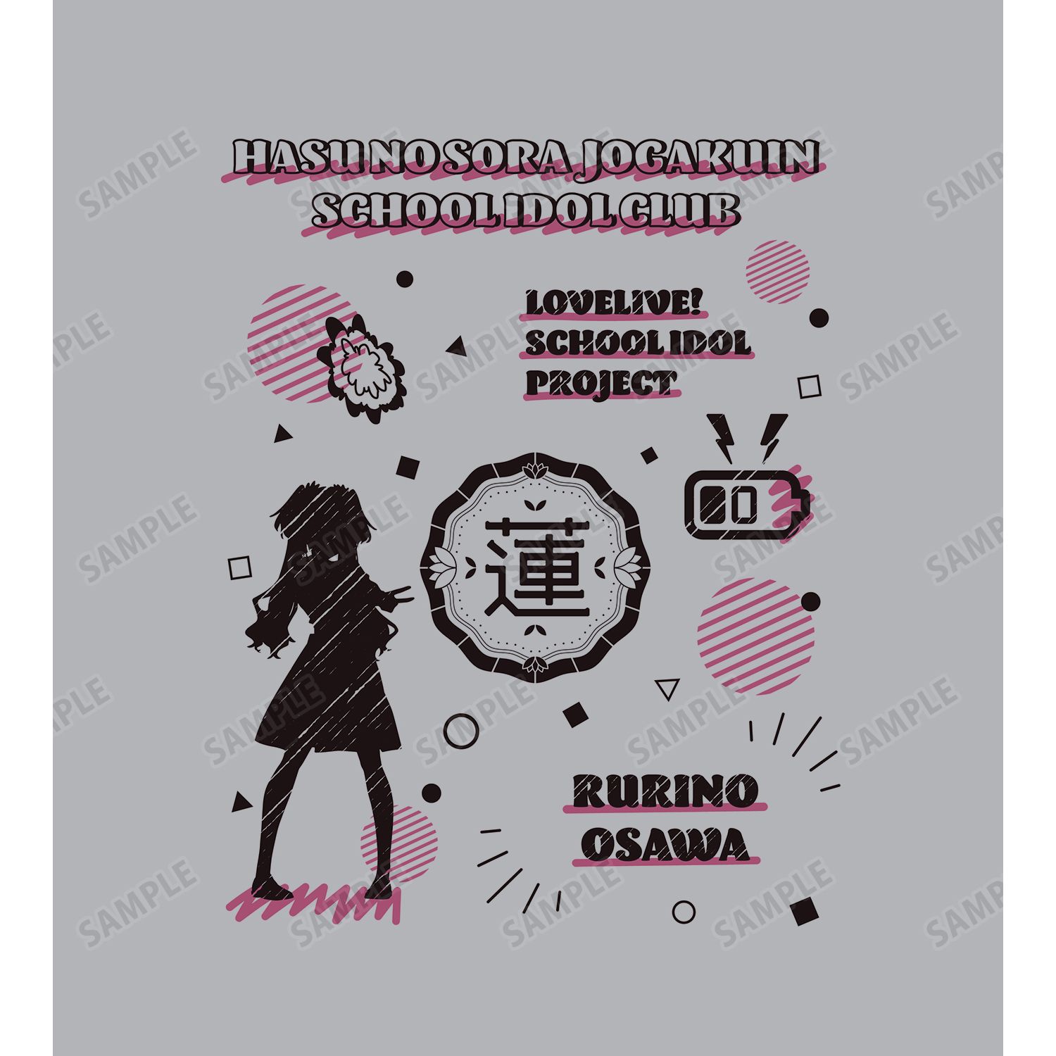 ラブライブ!蓮ノ空女学院スクールアイドルクラブ 大沢 瑠璃乃 Ani-Sketch Tシャツメンズ(サイズ/L) 画像 3 | AniSmile