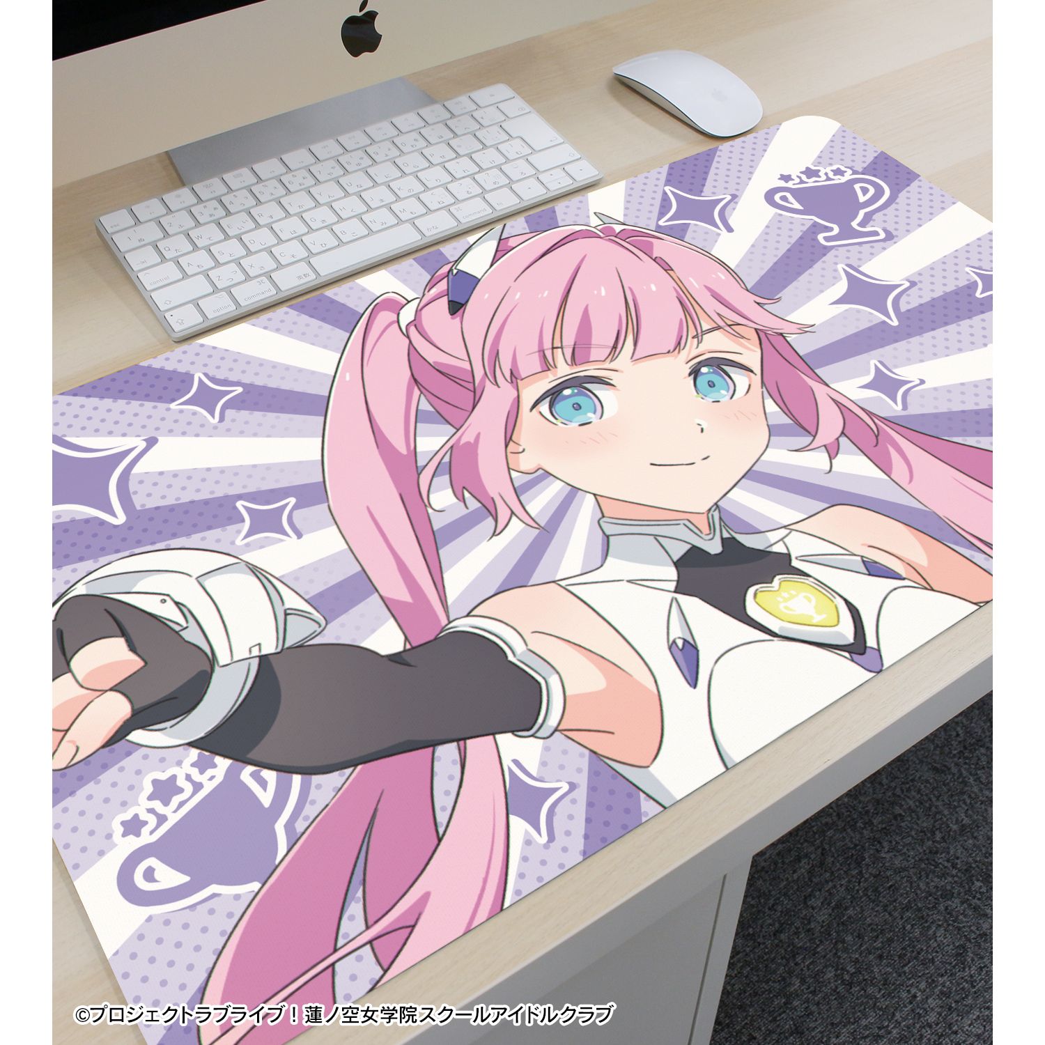 ラブライブ!蓮ノ空女学院スクールアイドルクラブ 描き下ろし 安養寺 姫芽 ファンファーレ!!! マルチデスクマット 画像 3 | AniSmile
