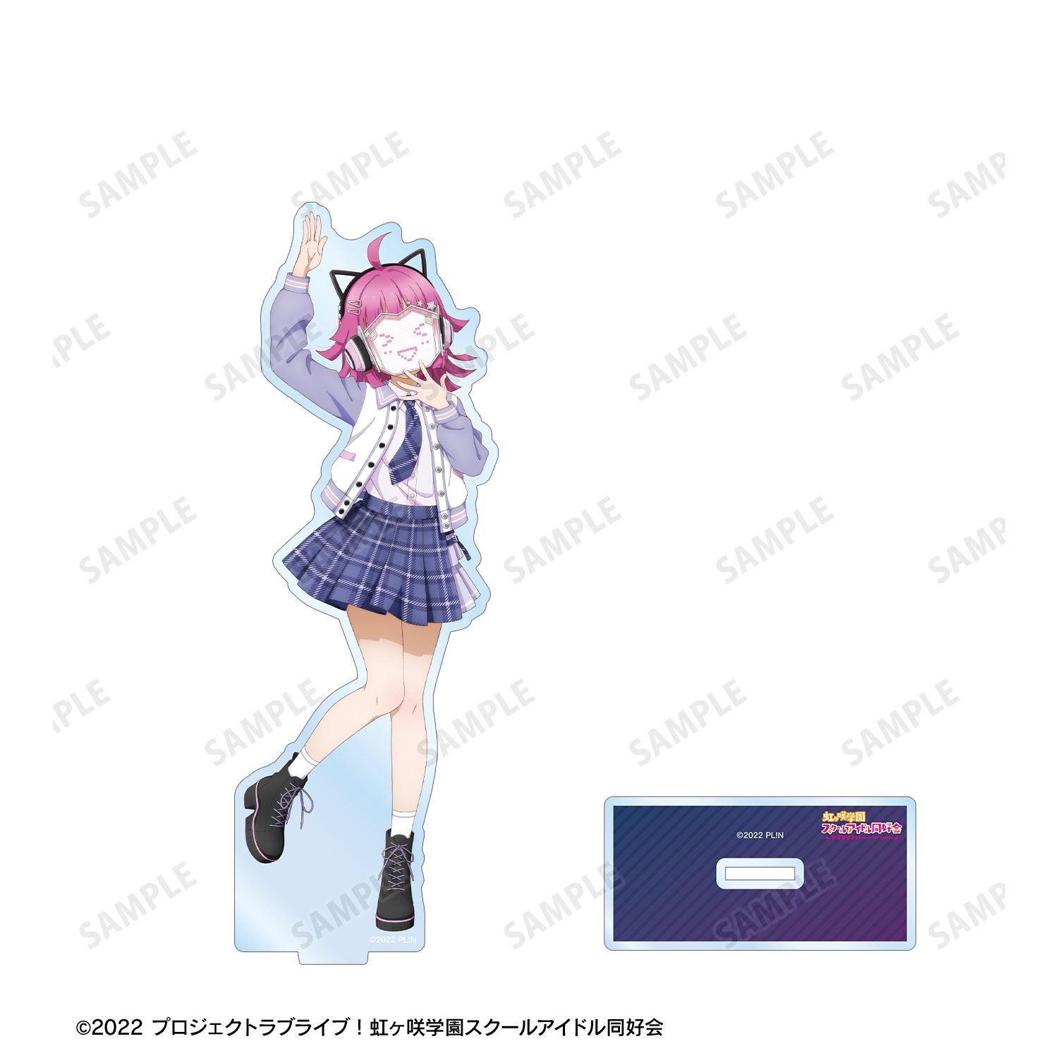 ラブライブ!虹ヶ咲学園スクールアイドル同好会 描き下ろし 天王寺璃奈 ミラクル STAY TUNE! BIGアクリルスタンド 画像 3 | AniSmile
