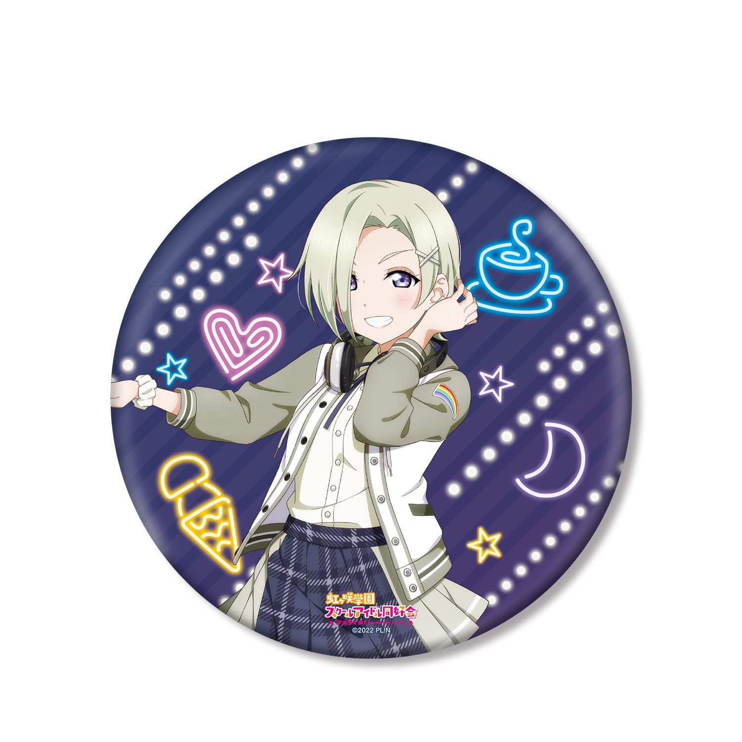 ラブライブ!虹ヶ咲学園スクールアイドル同好会 描き下ろし ミア・テイラー ミラクル STAY TUNE! BIG丸缶スタンド 画像 2 | AniSmile