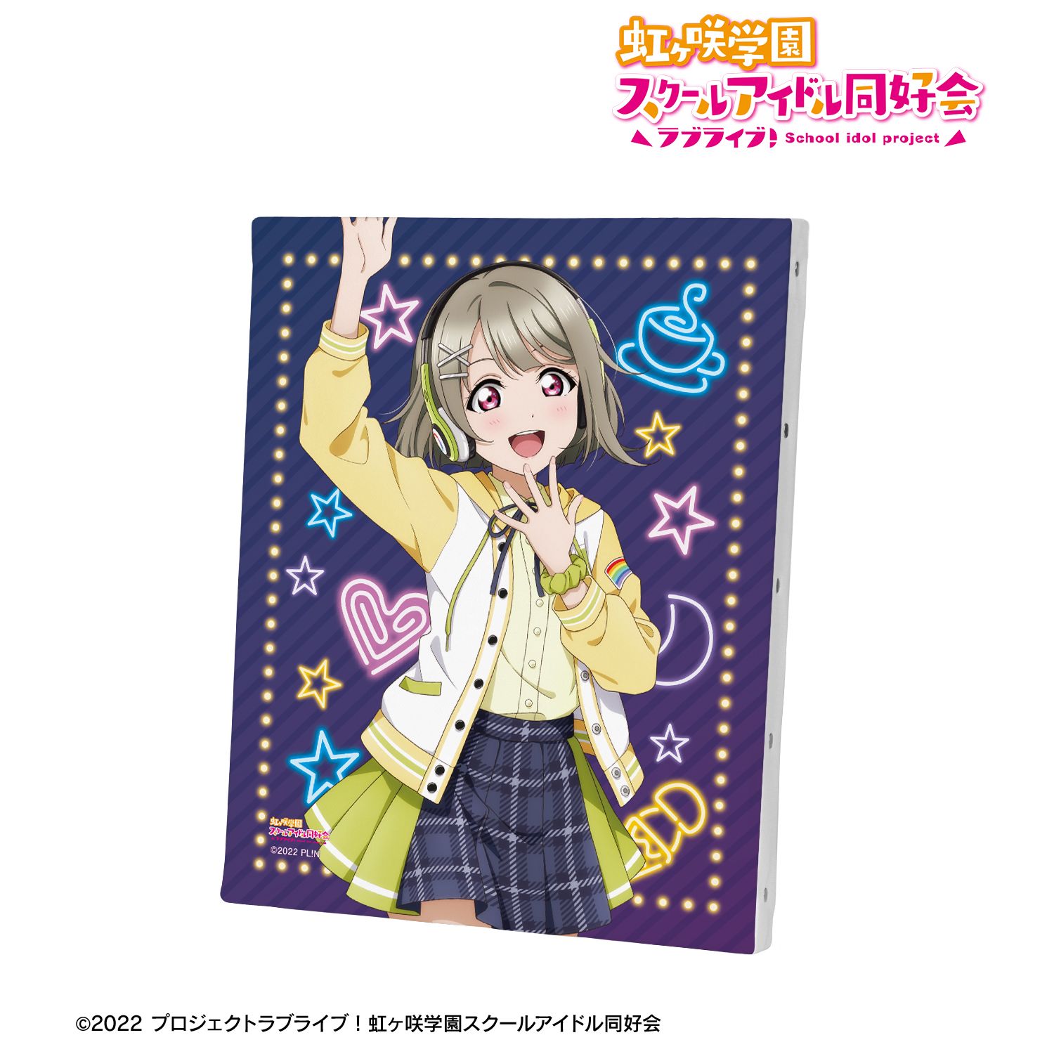 ラブライブ!虹ヶ咲学園スクールアイドル同好会 描き下ろし 中須かすみ ミラクル STAY TUNE! キャンバスボード 画像 2 | AniSmile