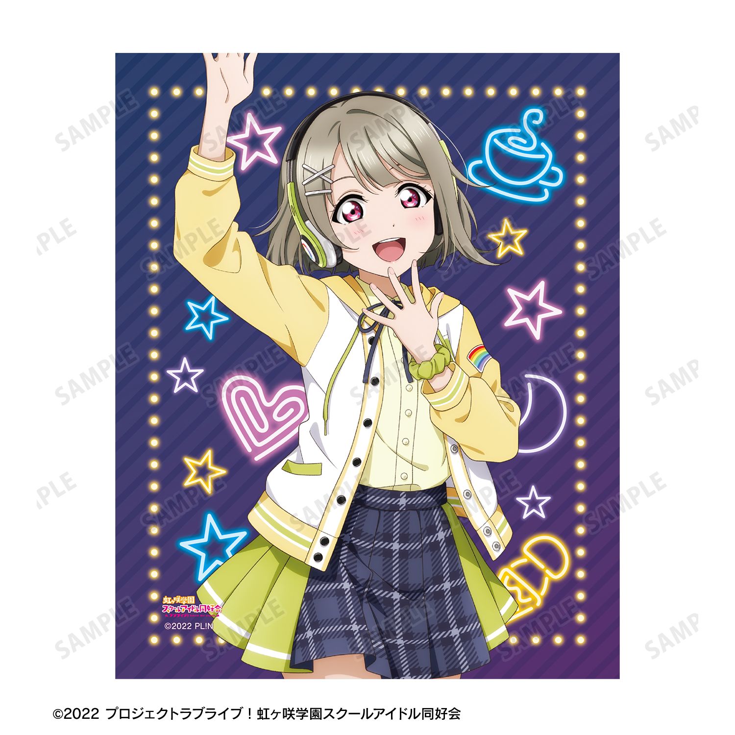 ラブライブ!虹ヶ咲学園スクールアイドル同好会 描き下ろし 中須かすみ ミラクル STAY TUNE! キャンバスボード 画像 3 | AniSmile