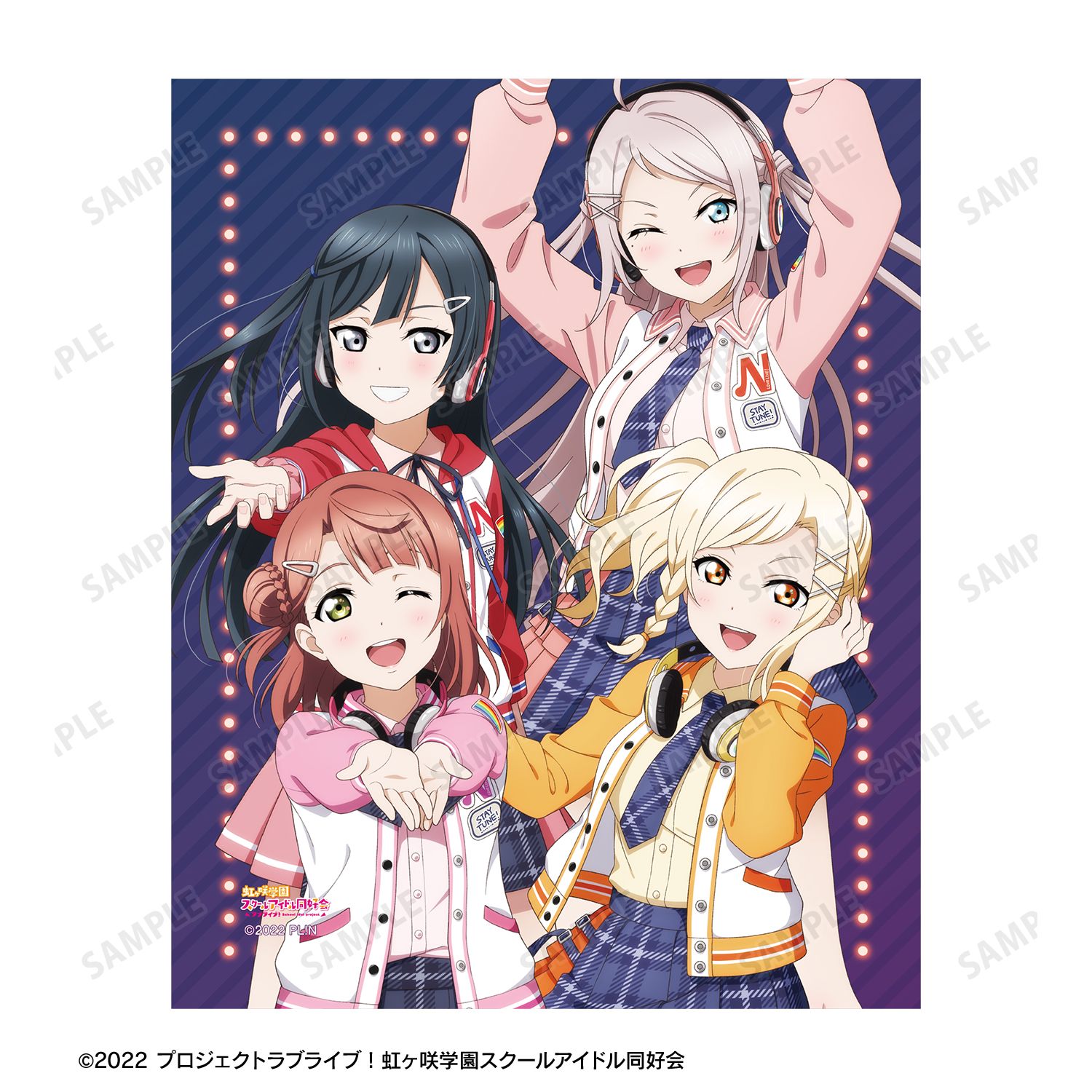 ラブライブ!虹ヶ咲学園スクールアイドル同好会 描き下ろし 2年生 ミラクル STAY TUNE! キャンバスボード 画像 3 | AniSmile
