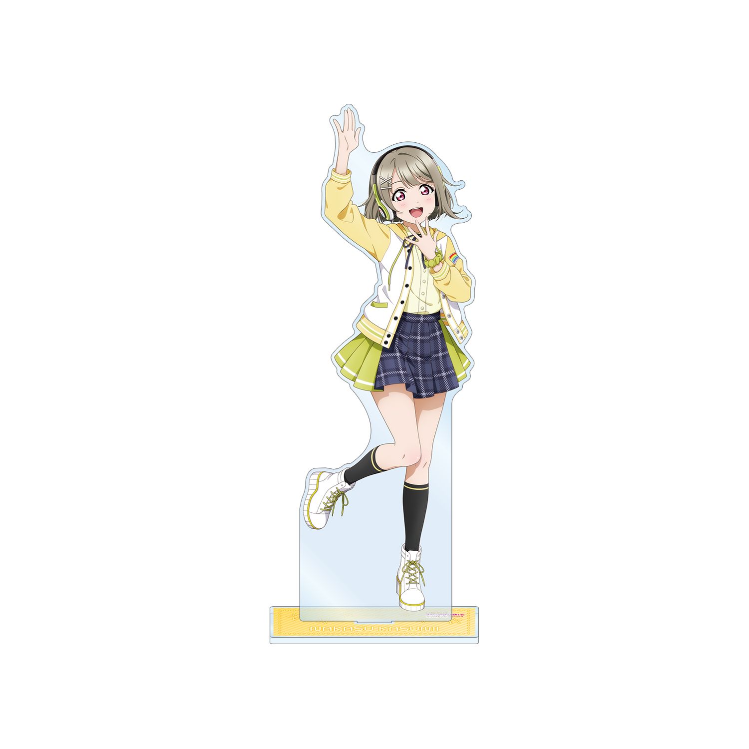 ラブライブ!虹ヶ咲学園スクールアイドル同好会 描き下ろし 中須かすみ ミラクル STAY TUNE! 特大アクリルスタンド - 公式商品画像 | AniSmile