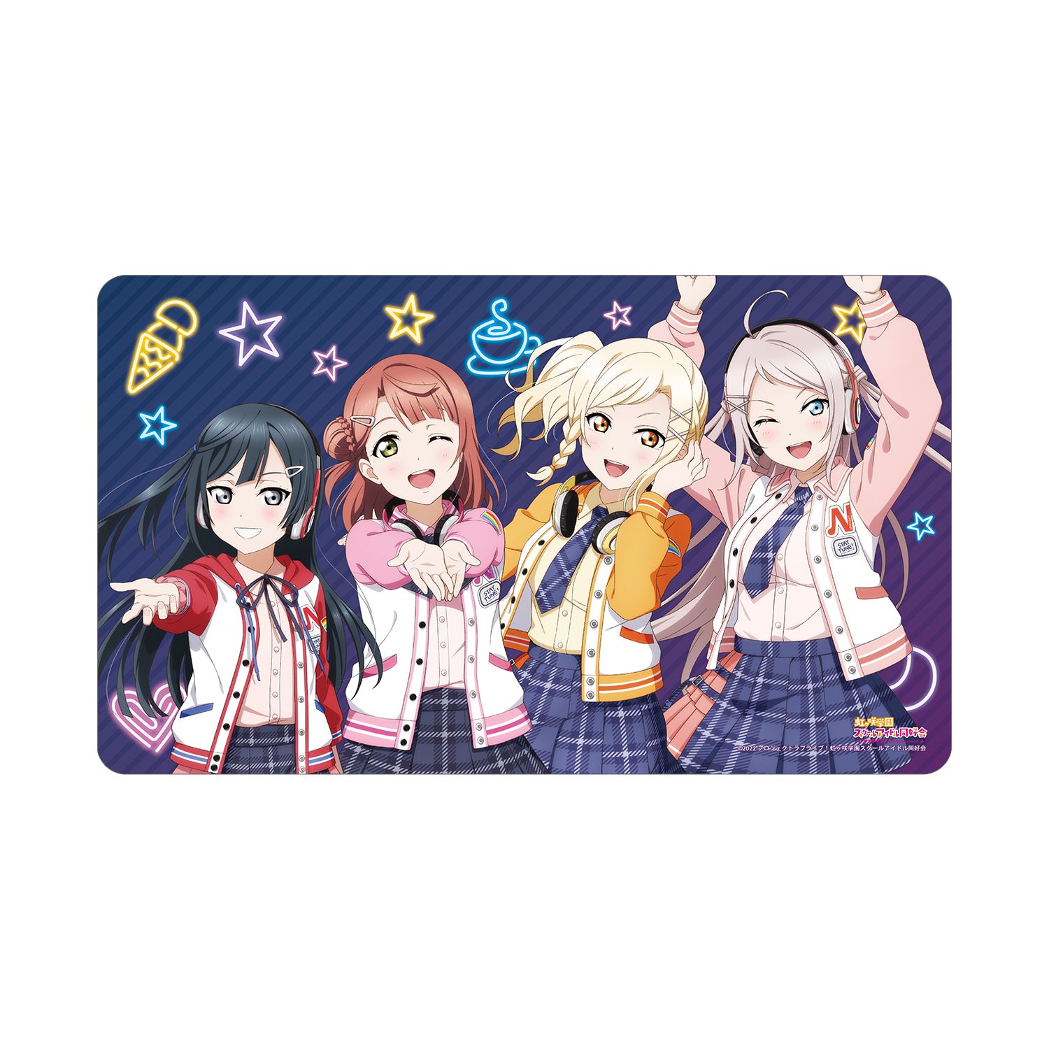 ラブライブ!虹ヶ咲学園スクールアイドル同好会 描き下ろし 2年生 ミラクル STAY TUNE! マルチデスクマット - 公式商品画像 | AniSmile