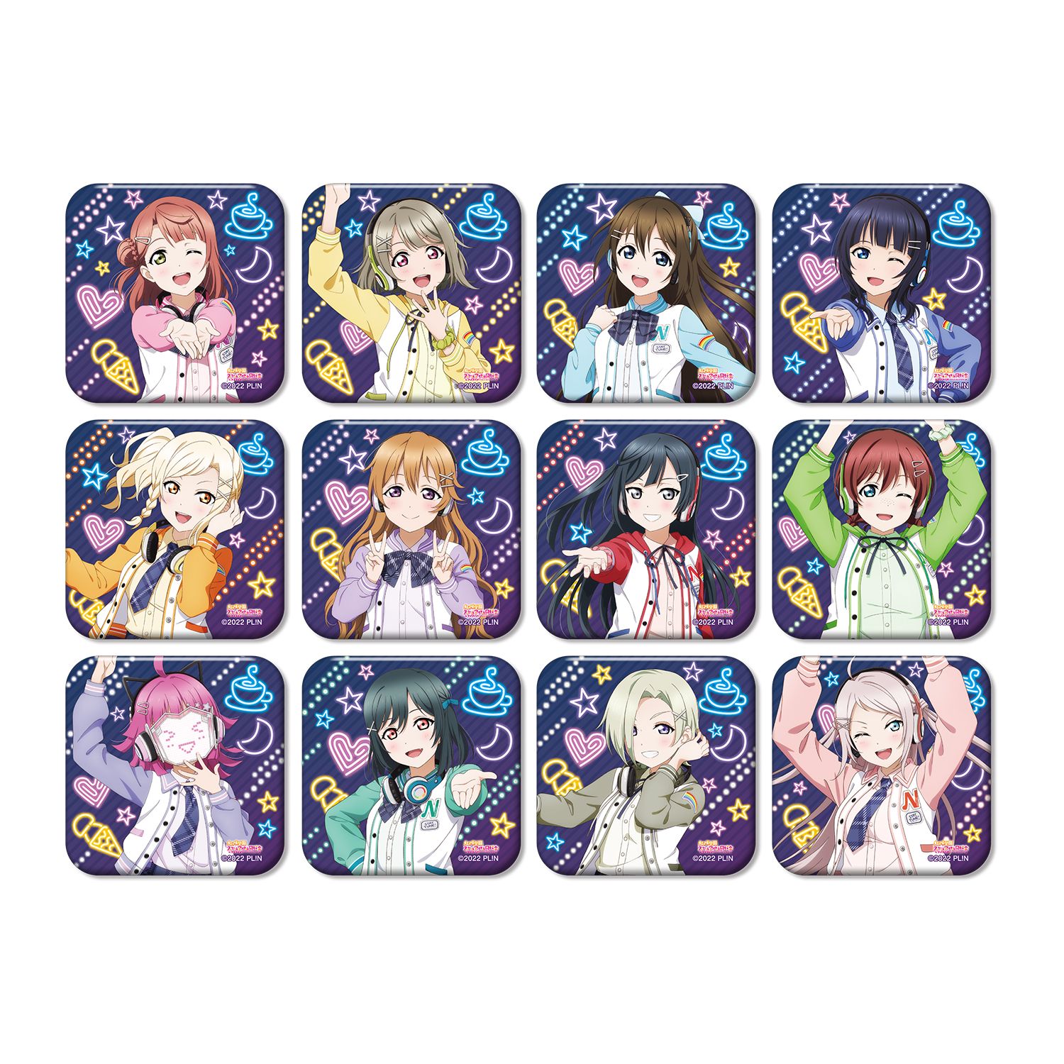 ラブライブ!虹ヶ咲学園スクールアイドル同好会 描き下ろし ミラクル STAY TUNE! トレーディングスクエア缶バッジ(単位/単品) - 公式商品画像 | AniSmile