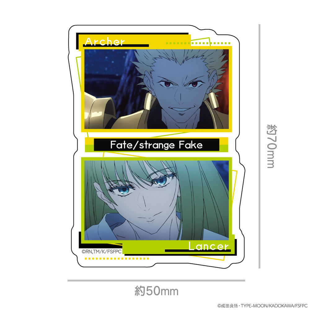 『Fate/strange Fake』ダイカットステッカー アーチャー&ランサー 画像 2 | AniSmile