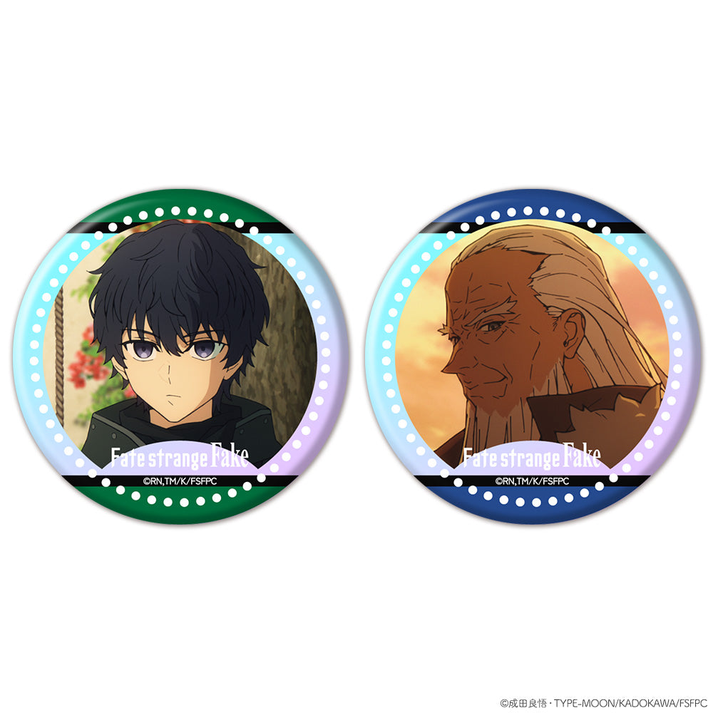 『Fate/strange Fake』オーロラ缶バッジ2個セット シグマ&ウォッチャー - 公式商品画像 | AniSmile