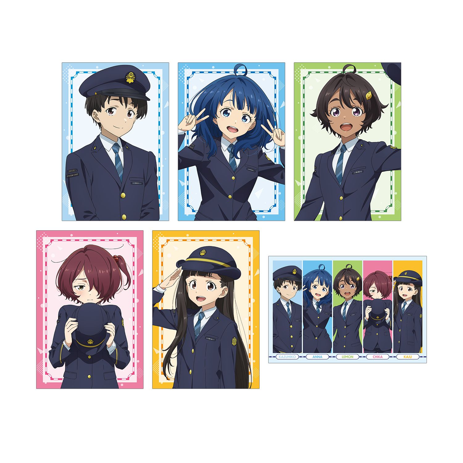 TV アニメ『負けヒロインが多すぎる!』 描き下ろし 駅員ver. ポストカード6枚セット 画像 3 | AniSmile