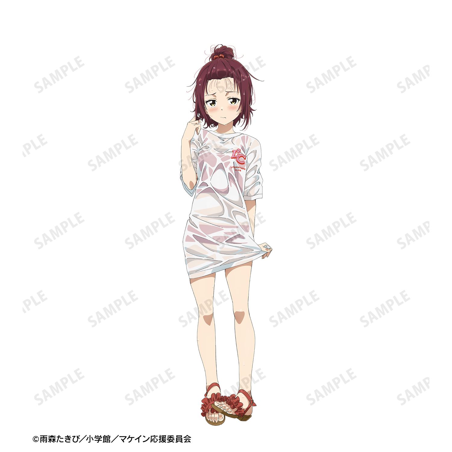TVアニメ『負けヒロインが多すぎる!』 小鞠 知花 ビーチデートver. 着用BIGシルエットTシャツユニセックス(サイズ/M) 画像 6 | AniSmile