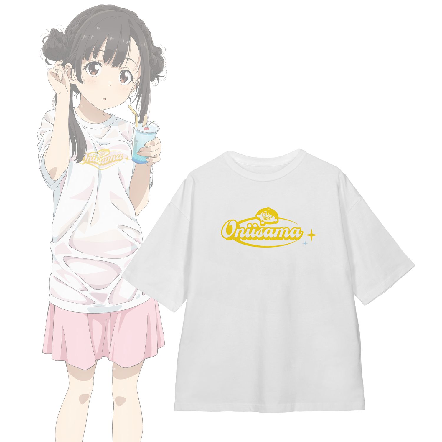 TVアニメ『負けヒロインが多すぎる!』 温水 佳樹 ビーチデートver. 着用BIGシルエットTシャツユニセックス(サイズ/M) - 公式商品画像 | AniSmile